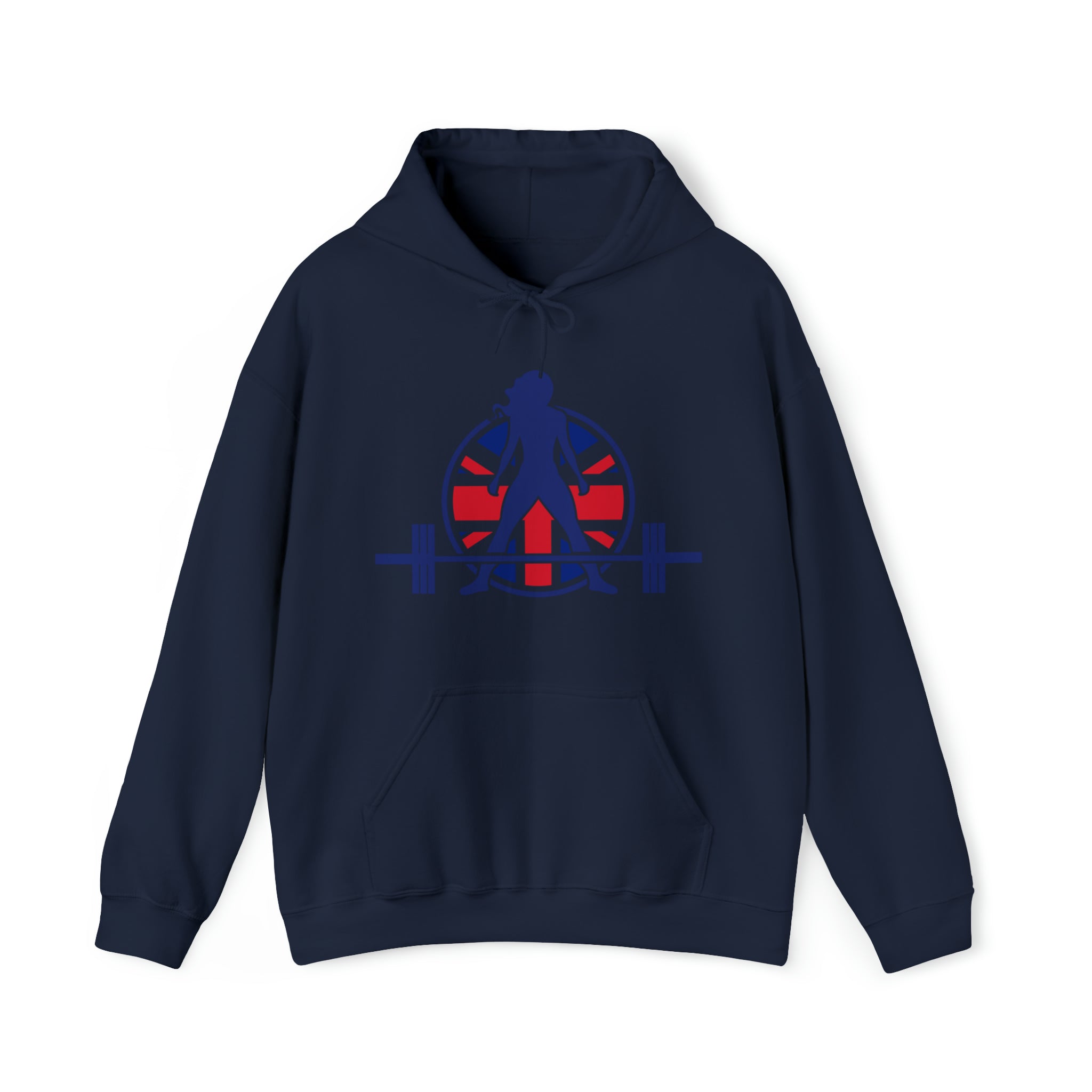 UK Logo Light  Unisex Heavy Blend Hooded Sweatshirt - Plain Back