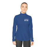 Star Barbell - Ladies Quarter-Zip Pullover - White Logo