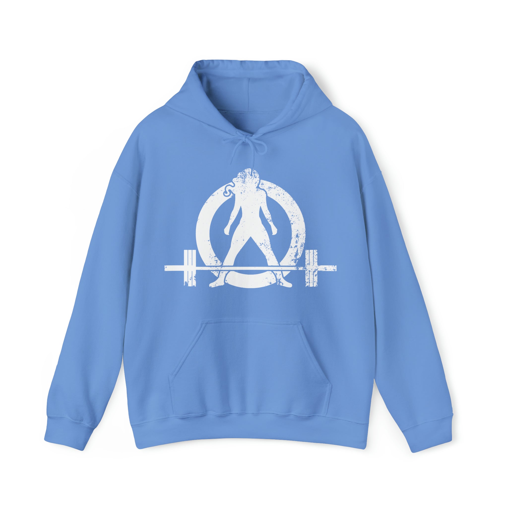 Kick Your Ass - Distressed White Logo  - Unisex Heavy Blend Hooded Sweatshirt (BEST SELLER)