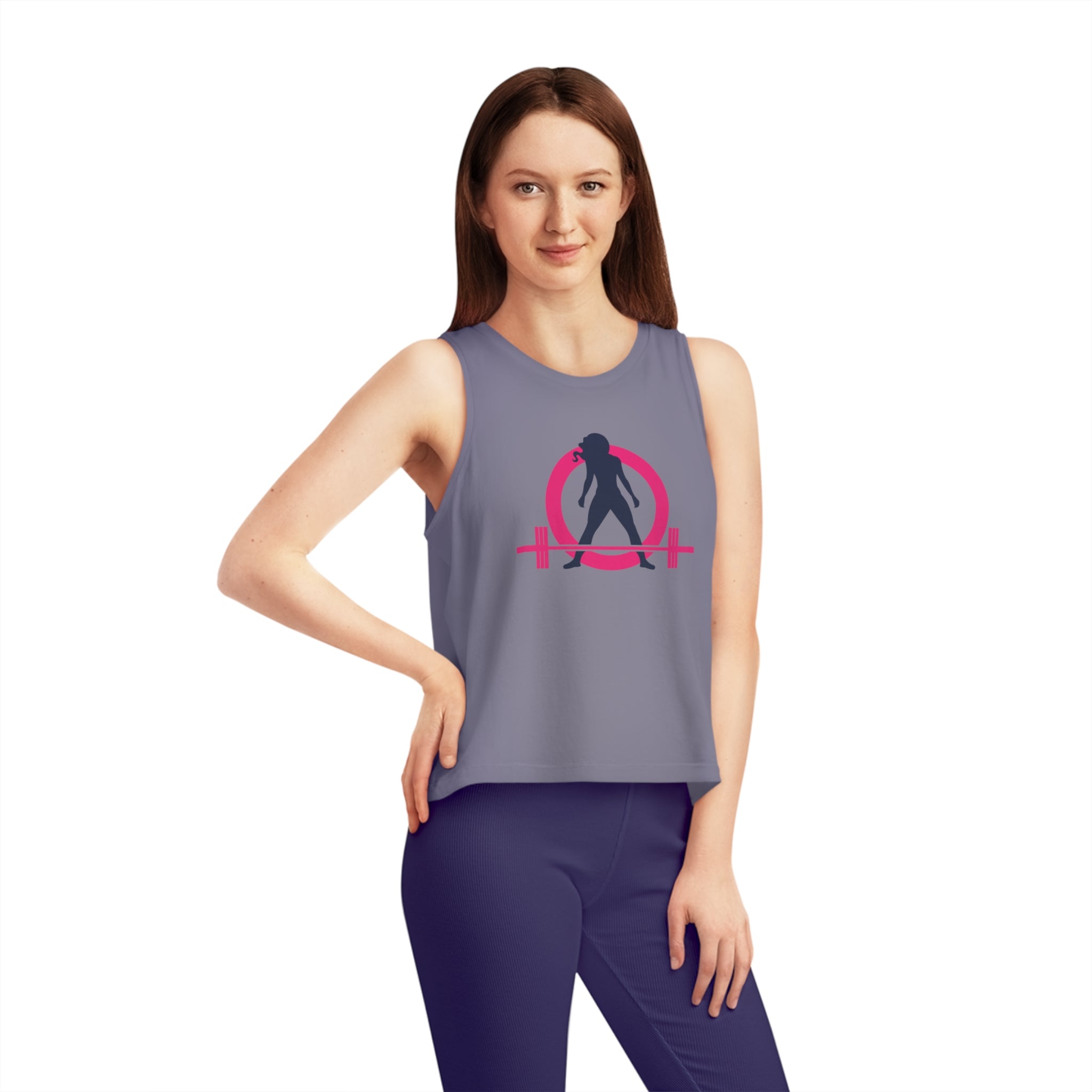 Women's Dancer Cropped Tank Top - Classic Logo
