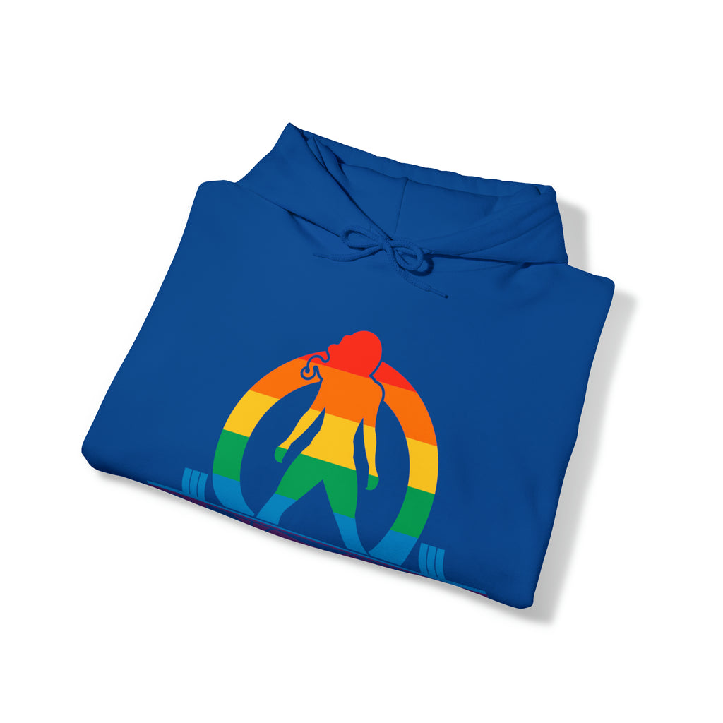 Pride Color Logo - Strong Is Beautiful - Unisex Heavy Blend Hooded Sweatshirt