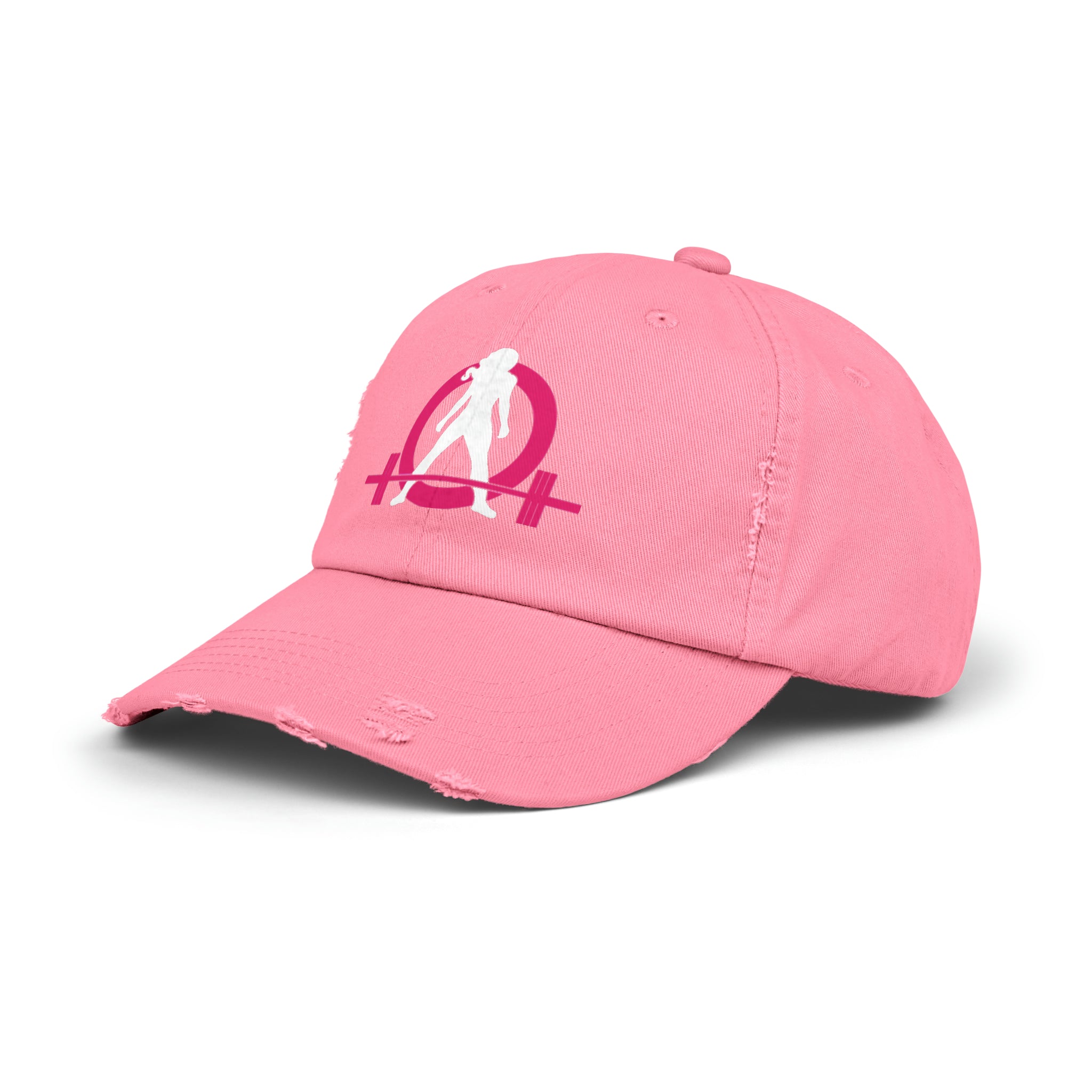 Unisex Distressed Cap - Classic Color Logo