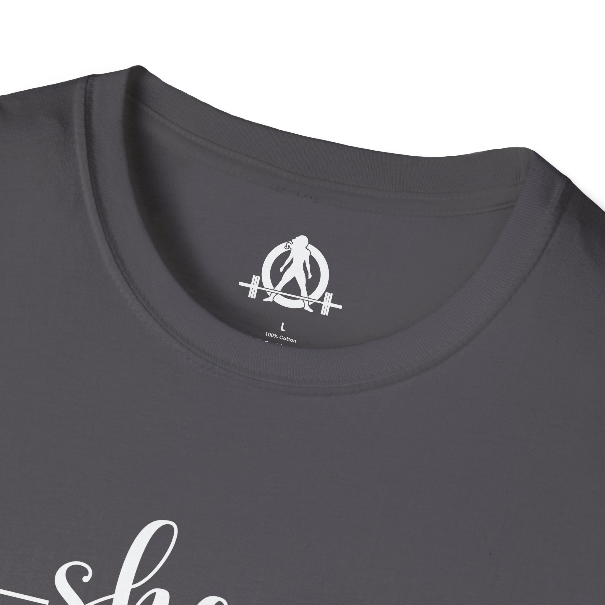 She Is STRONG - Unisex Softstyle T-Shirt - Front White Print