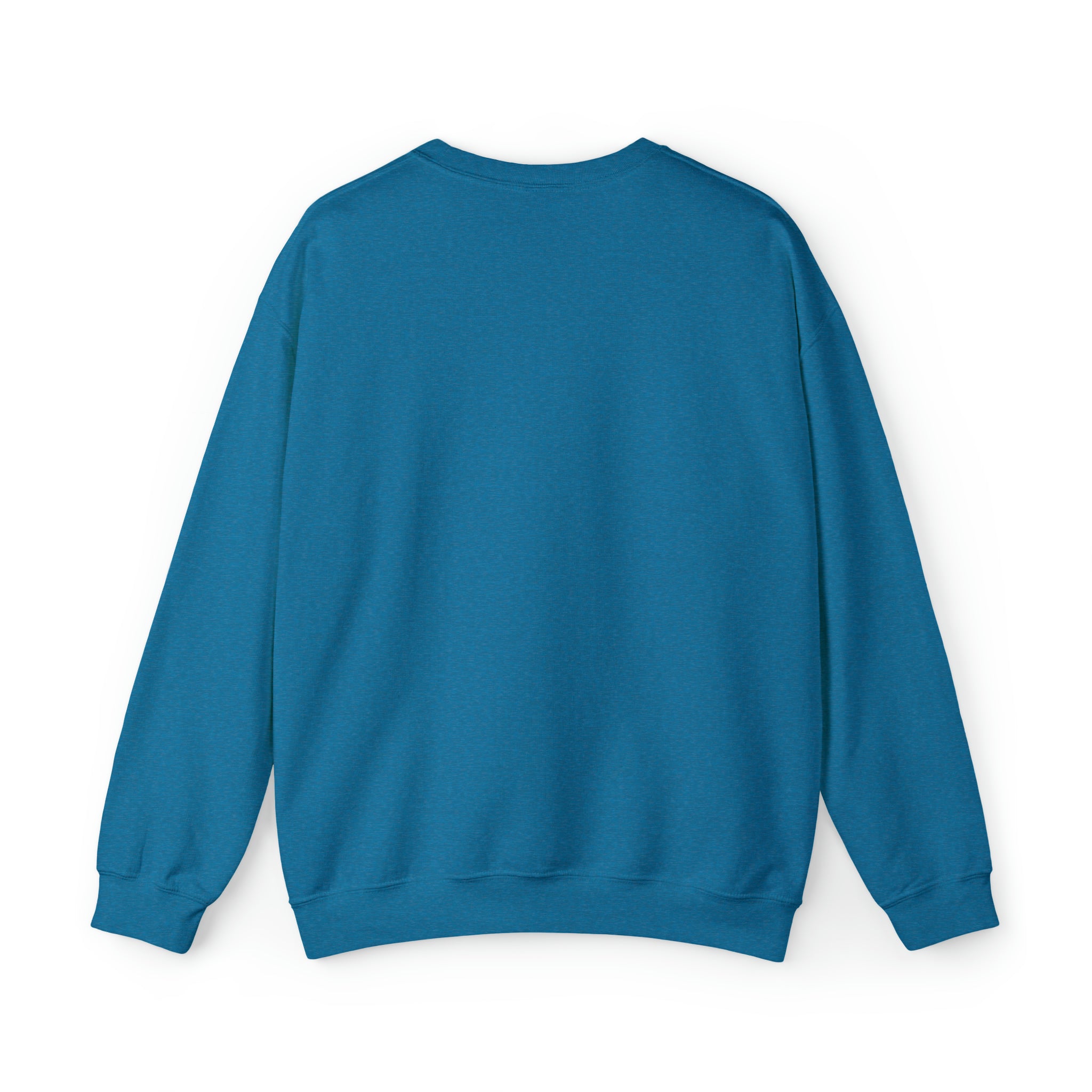 Unisex Heavy Blend™ Crewneck Sweatshirt - Distressed Logo - Plain Back
