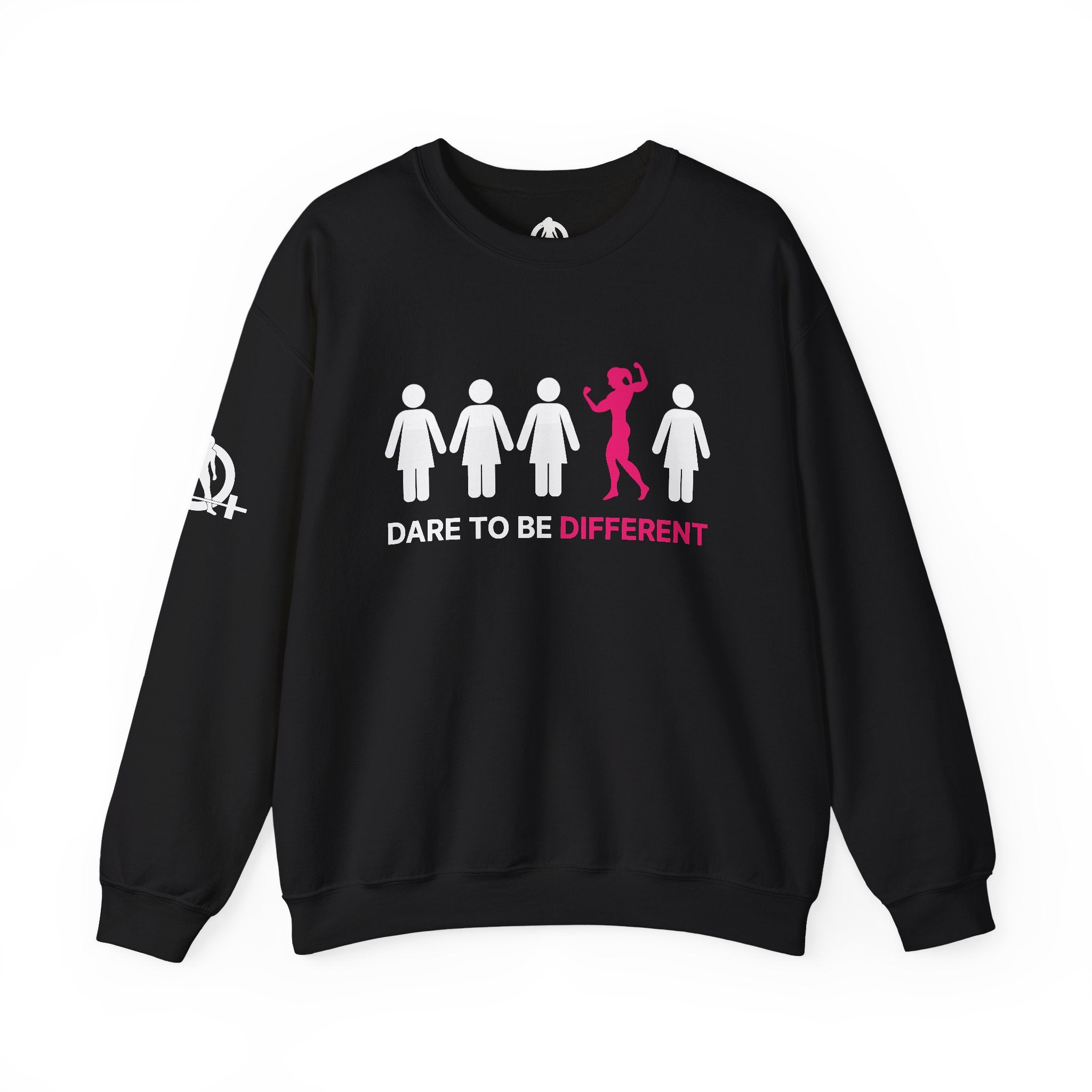 Dare To Be Different - Flex - Unisex Heavy Blend™ Crewneck Sweatshirt - Front  Logo