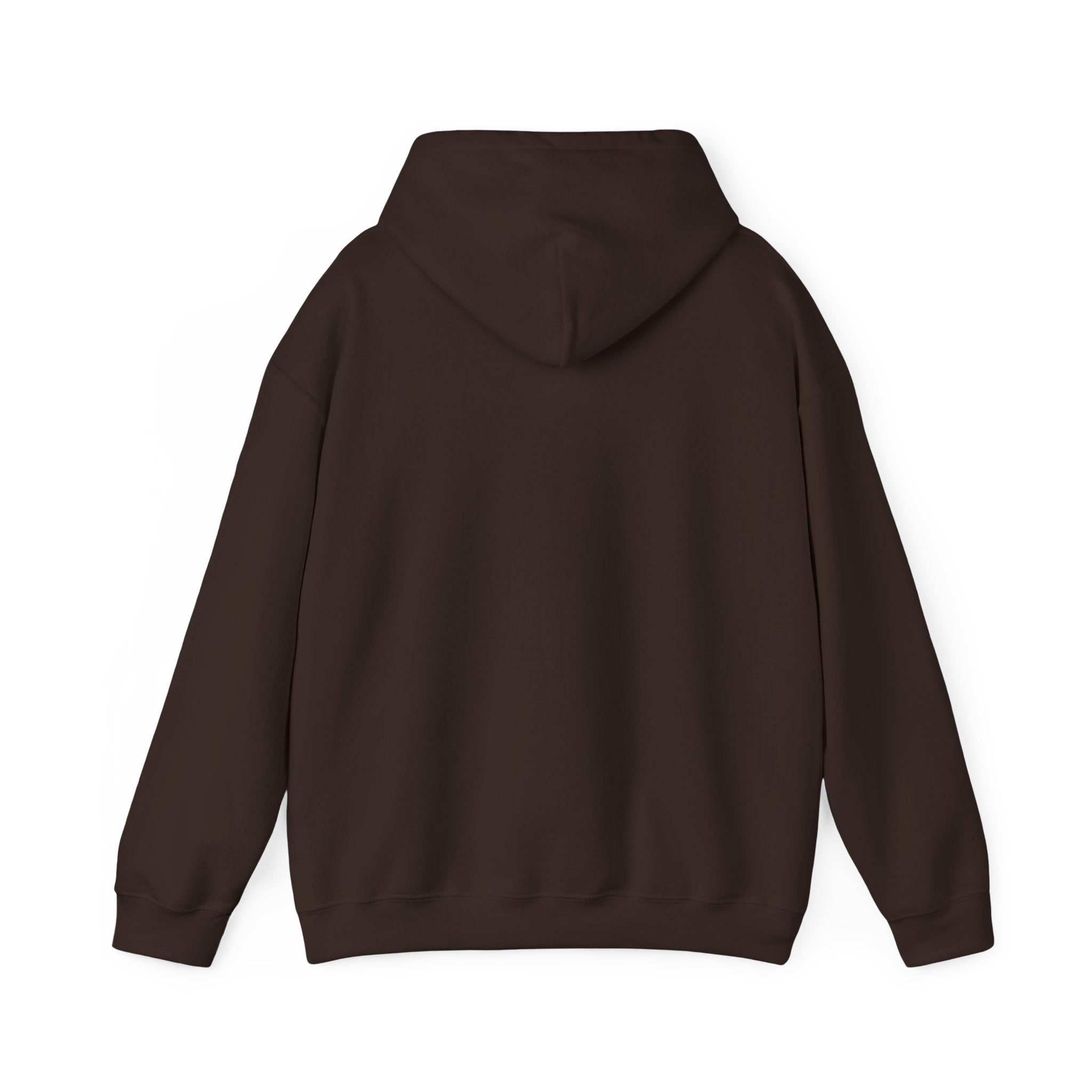 Unisex Heavy Blend Hooded Sweatshirt - Distressed White Logo - Plain Back (BEST SELLER)