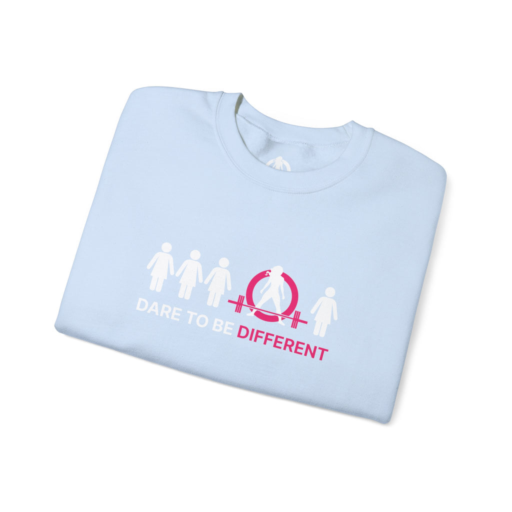Dare To Be Different - Deadlift - Unisex Heavy Blend™ Crewneck Sweatshirt - Front  Logo Plain Back