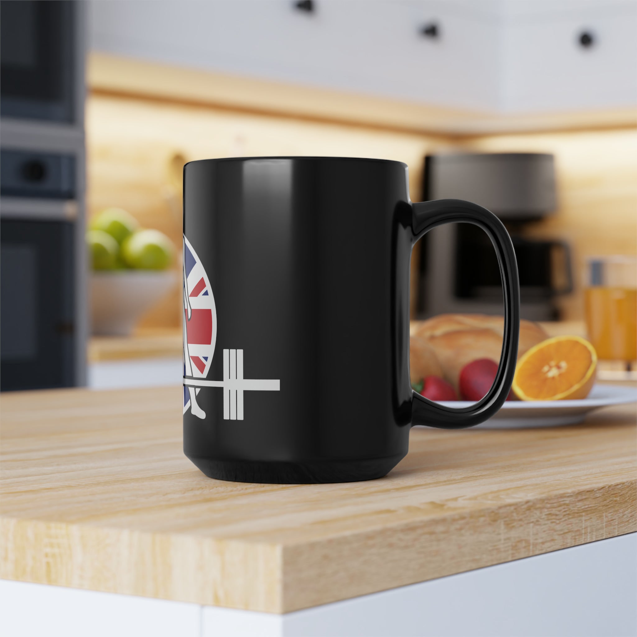 Black Mug, 15oz - UK Logo Dark