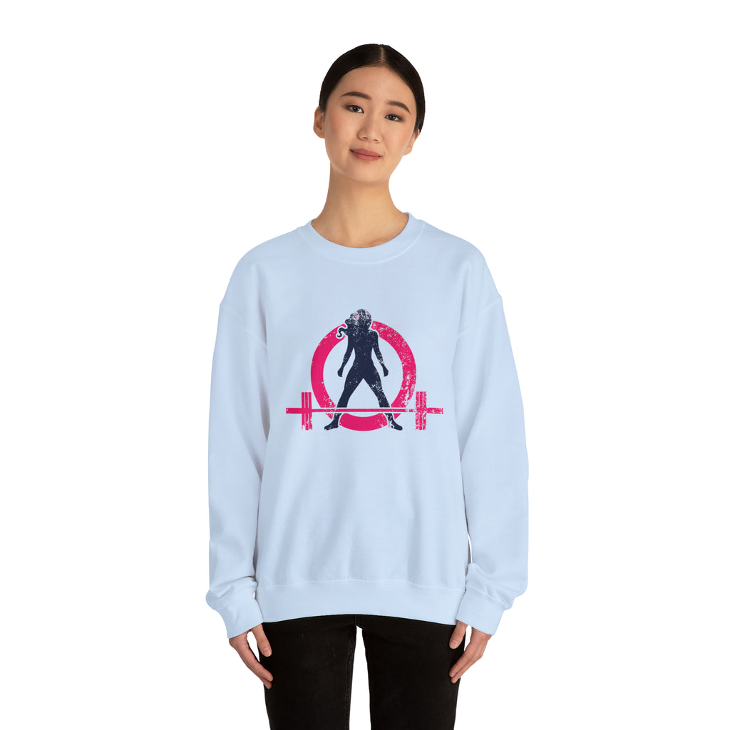 Distressed Logo - Unisex Heavy Blend™ Crewneck Sweatshirt - Color Logo