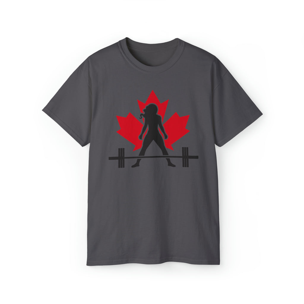Unisex Ultra Cotton Tee - Canada Logo Light - Plain Back
