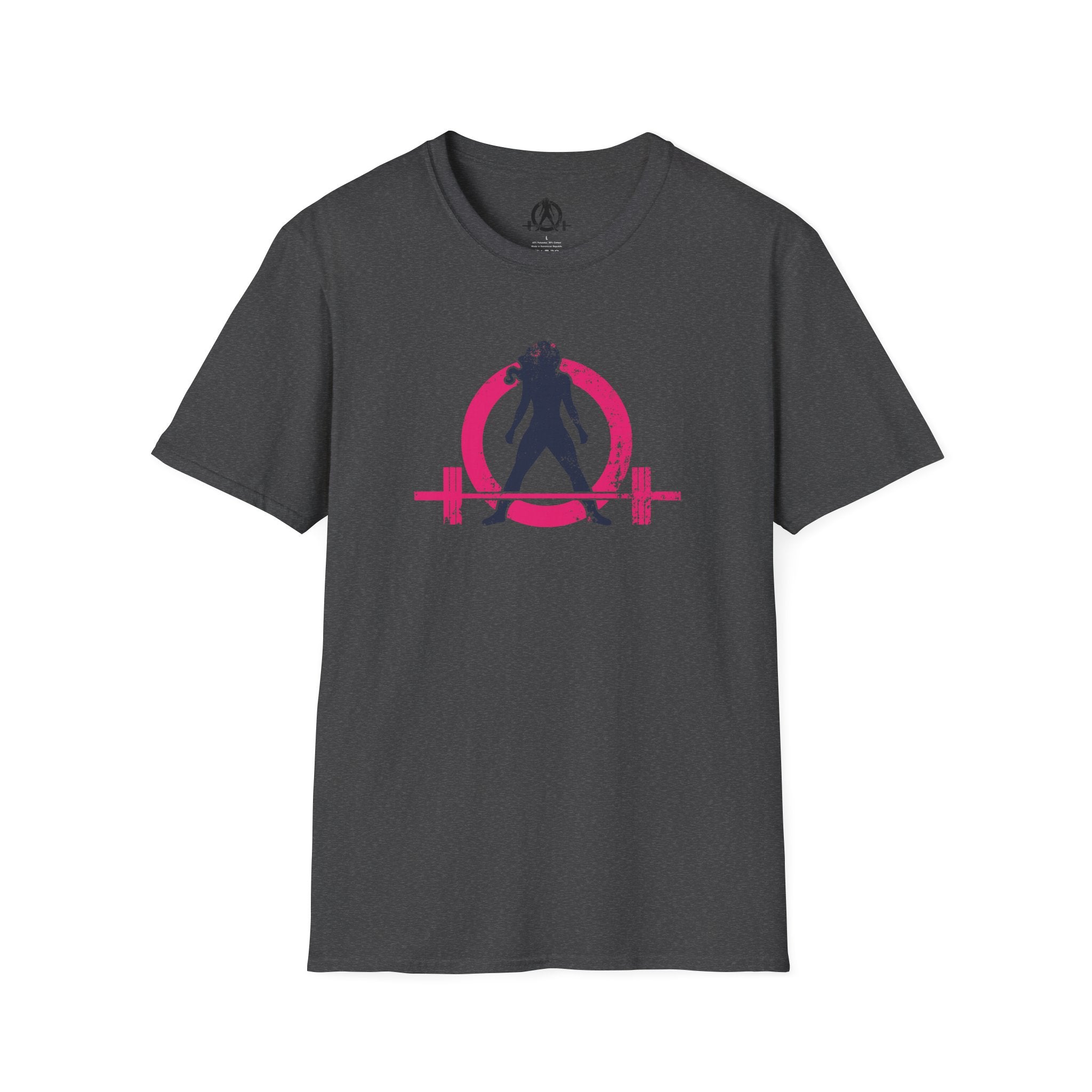 Unisex Softstyle T-Shirt - Inverted Color Distressed Logo - Plain Back (BEST SELLER)
