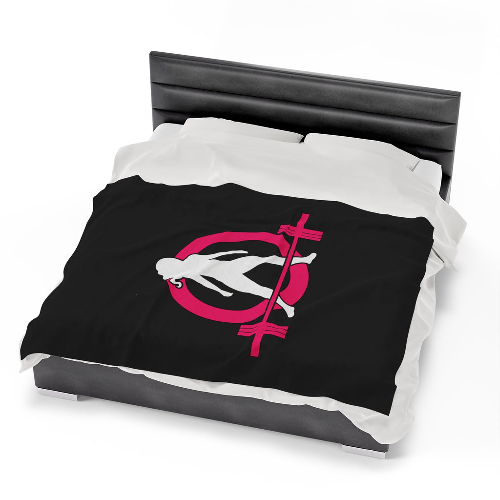 Velveteen Plush Blanket - Classic Dark Logo