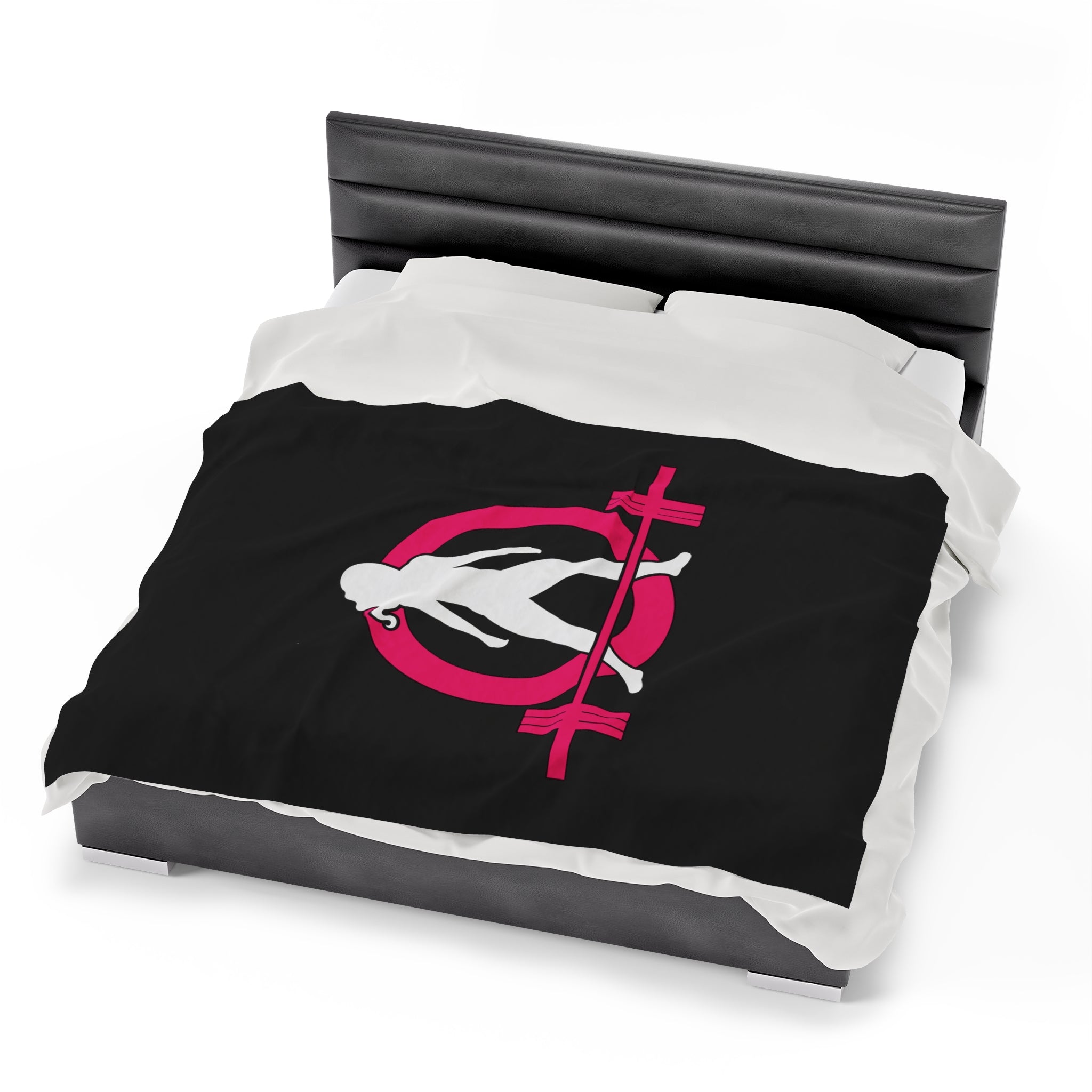 Velveteen Plush Blanket - Classic Dark Logo