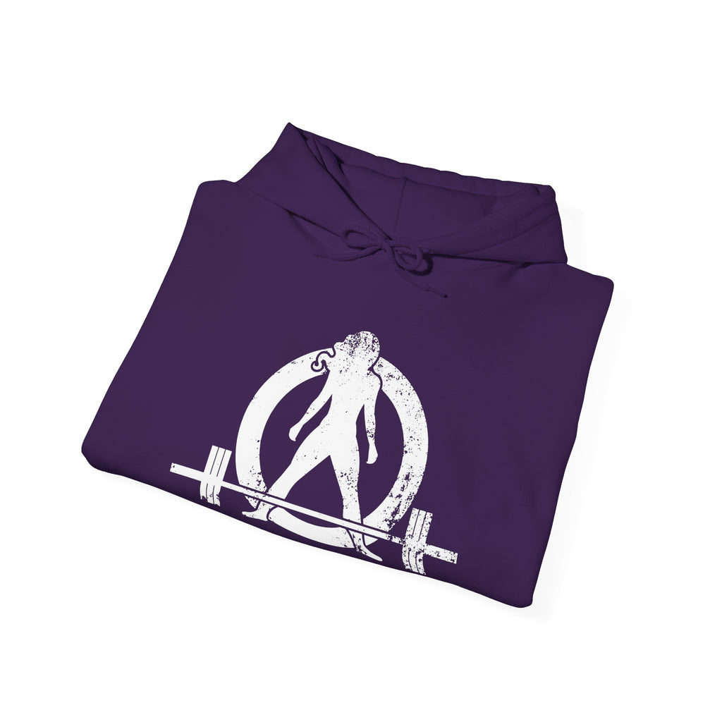 Distressed Logo - Unisex Heavy Blend Hooded Sweatshirt - White Logo  (BEST SELLER)