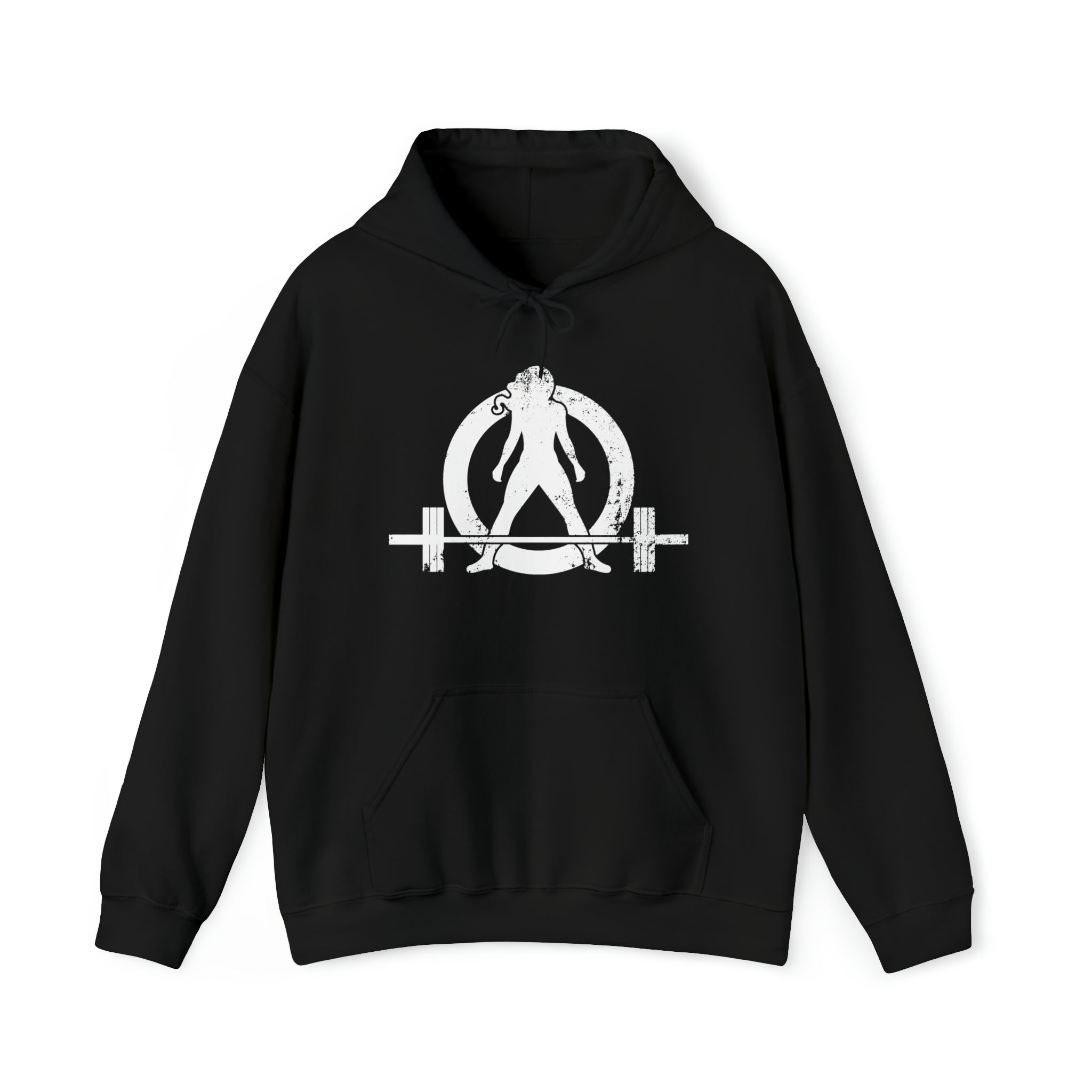 I Could Deadlift You. - Unisex Heavy Blend Hooded Sweatshirt - White Logo on Back