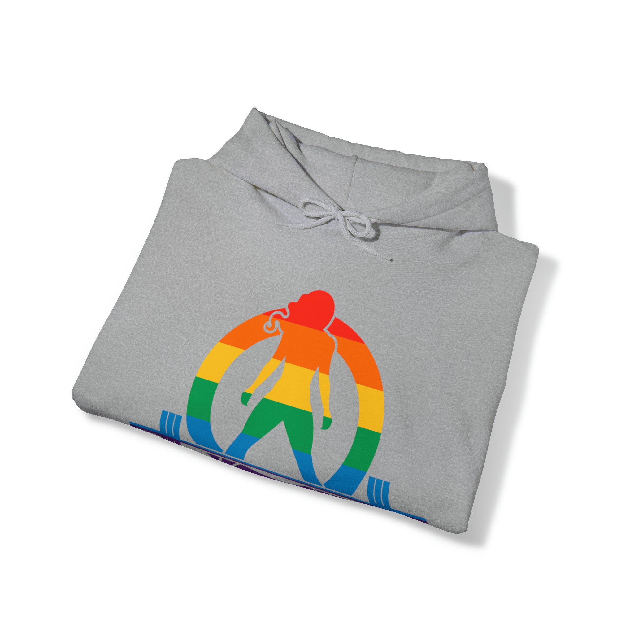 Strong Not Skinny - Pride Color Logo - Unisex Heavy Blend Hooded Sweatshirt