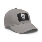 USA Barbell - Dad Hat with Leather Patch (Rectangle) - White Logo V2