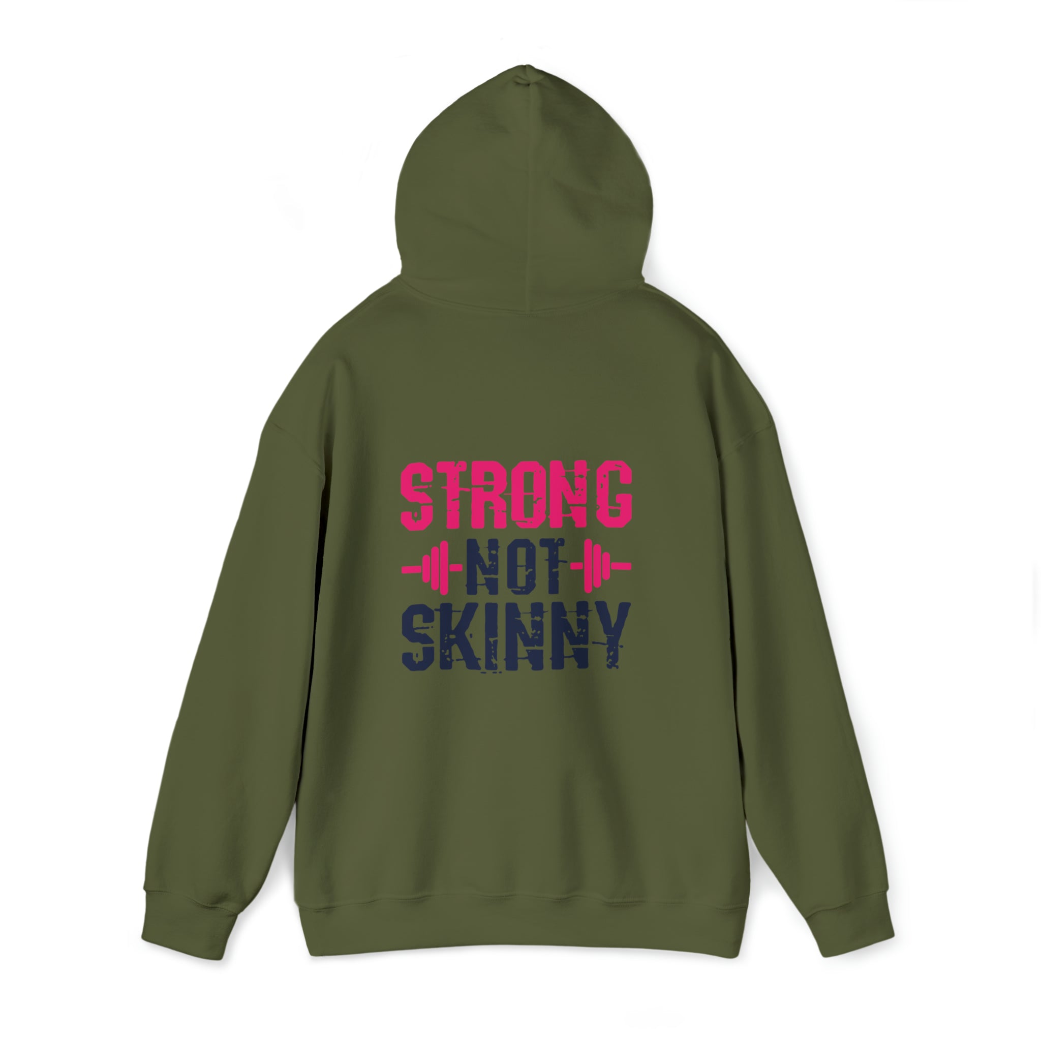 Strong Not Skinny - Pride Color Logo - Unisex Heavy Blend Hooded Sweatshirt