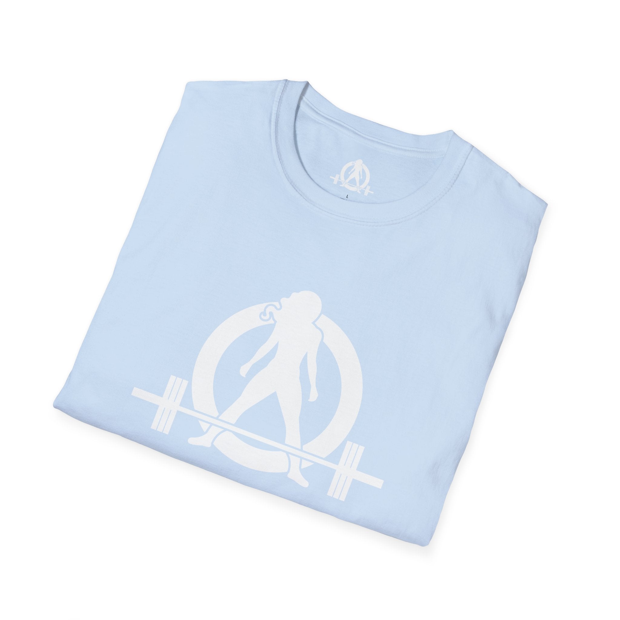 I Workout To Burn Off The Crazy - Unisex Softstyle T-Shirt - White Logo Front & Back
