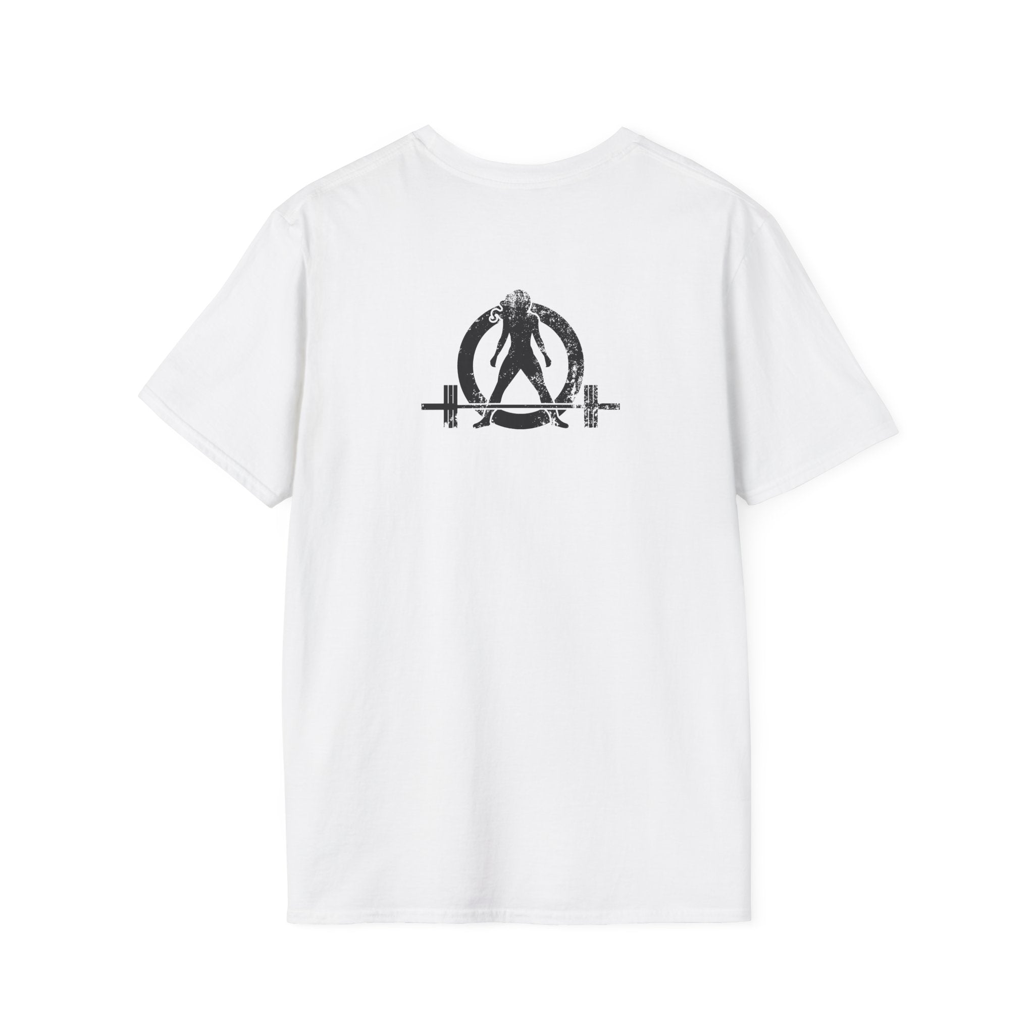 Squat Bench Deadlift Repeat - Unisex Softstyle T-Shirt - Front & WWLW Logo Back