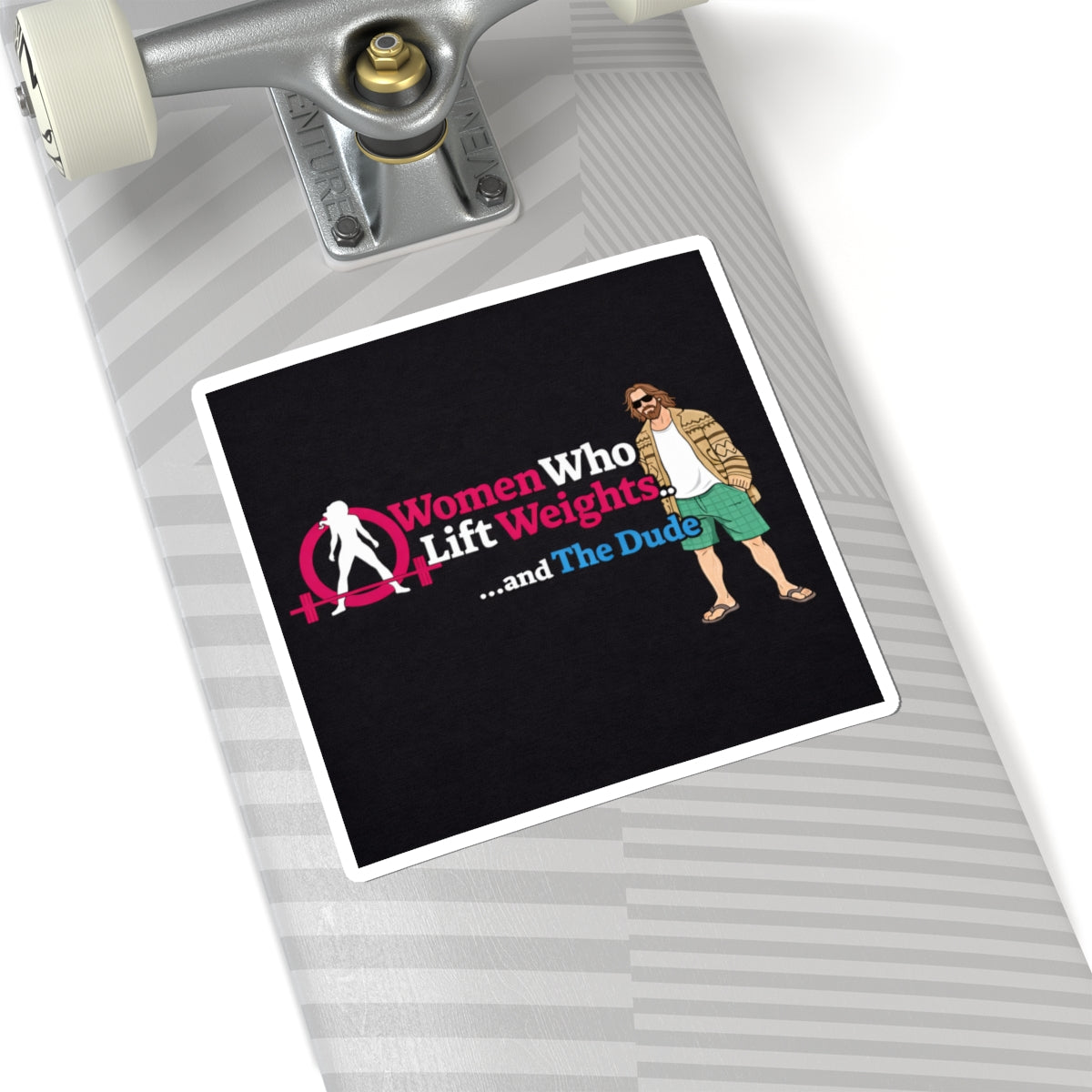 WWLW & The Dude — Kiss-Cut Stickers 😎