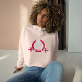 Empowered Crop Hoodie – For Strong Women Who Lift - Classic Logo