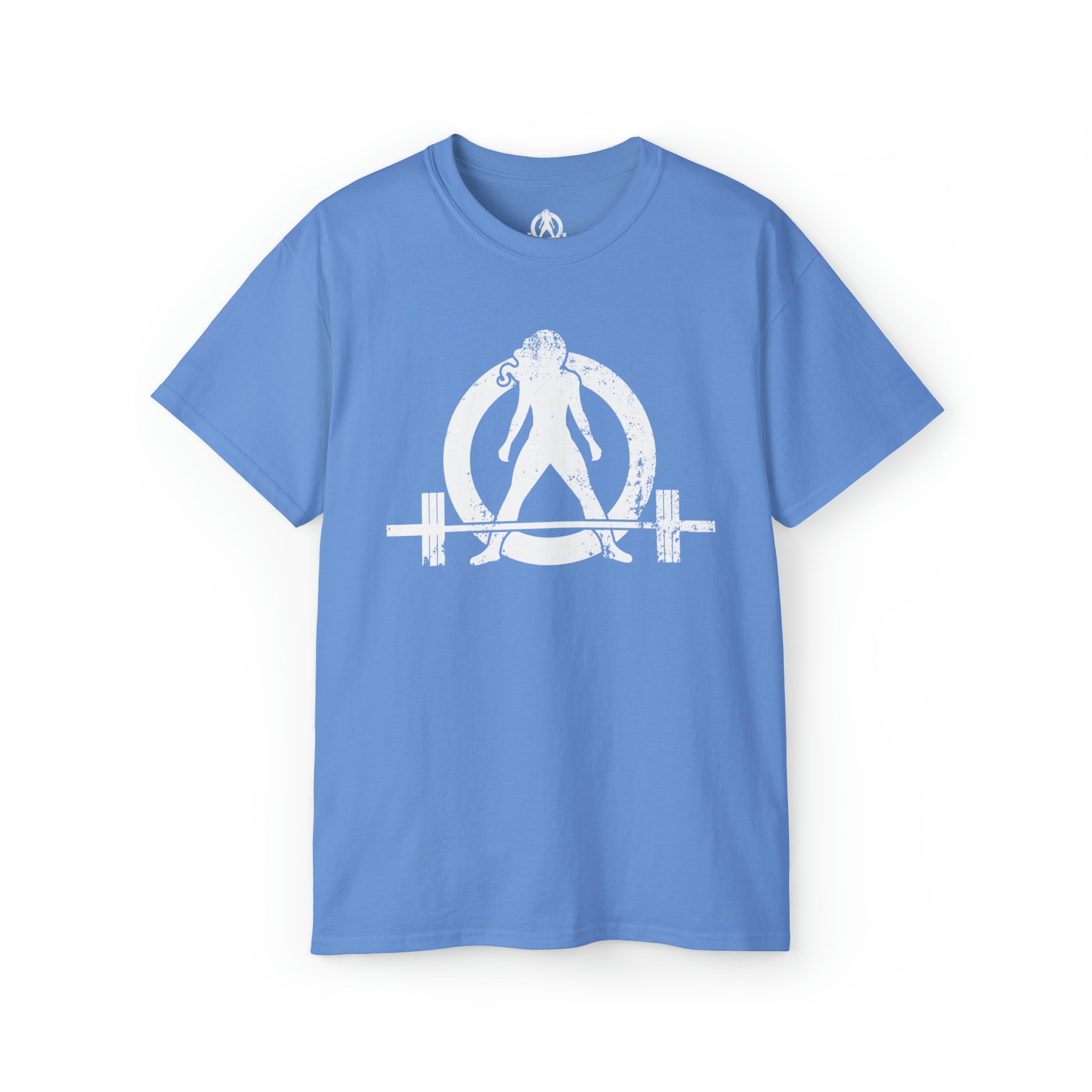 Strong Not Skinny - Unisex Ultra Cotton Tee - White Distressed Logo