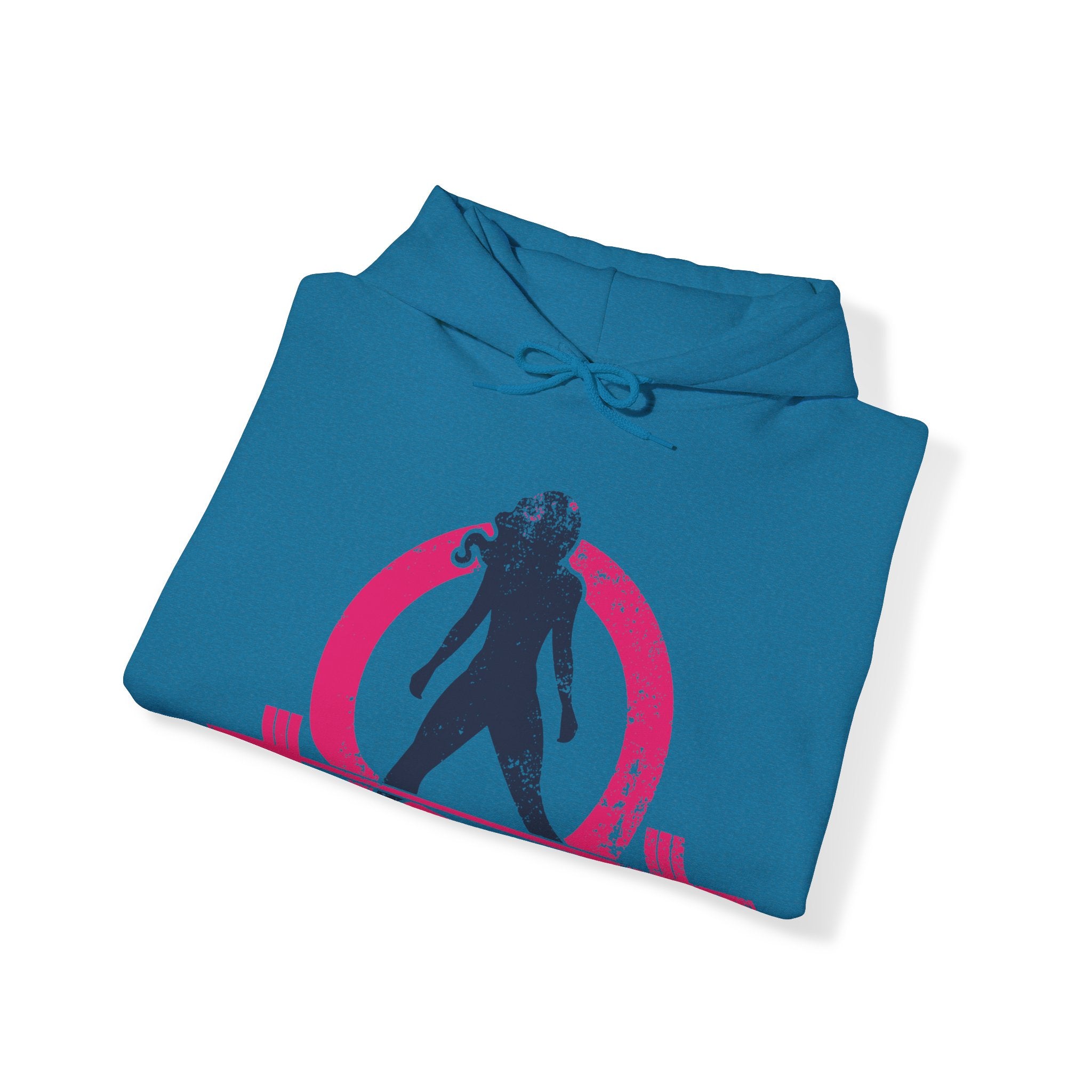 Distressed Logo - Unisex Heavy Blend Hooded Sweatshirt - Color Logo Inverted  (BEST SELLER)