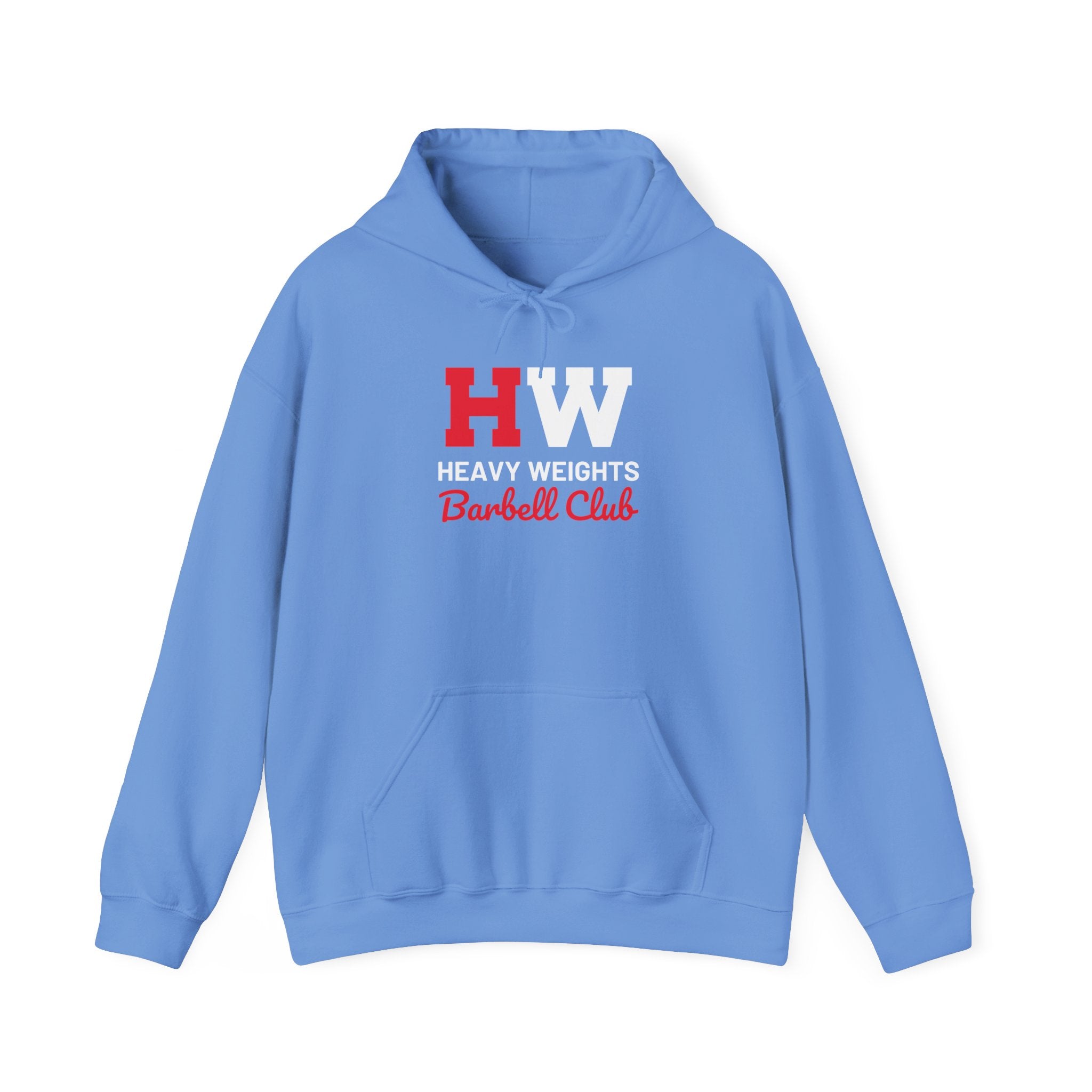 Heavy Weights Barbell Club  - Unisex Heavy Blend Hooded Sweatshirt  - Front Logo