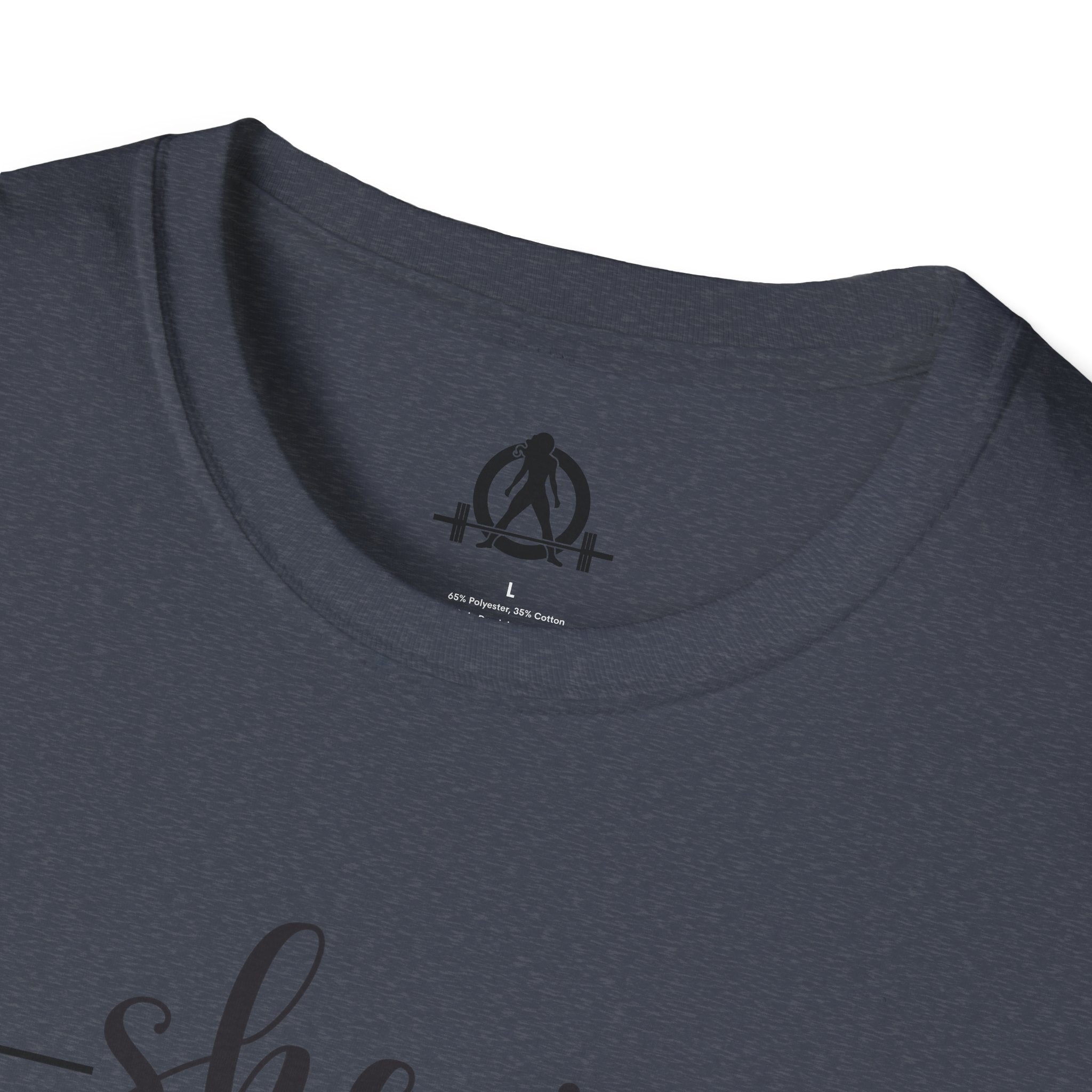 She Is STRONG - Unisex Softstyle T-Shirt - Front Black Print