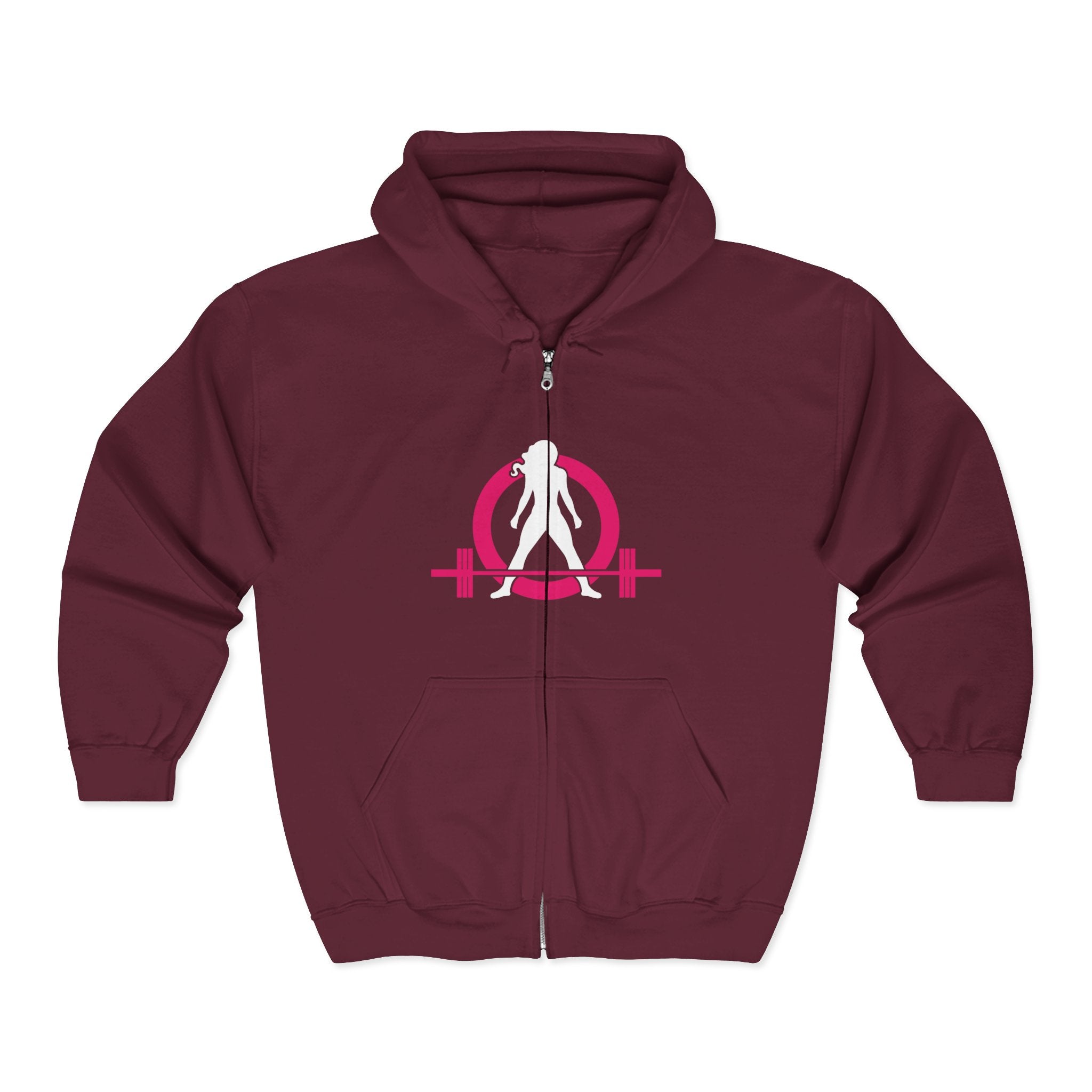 Unisex Heavy Blend™ Full Zip Hooded Sweatshirt - Classic Dark Logo