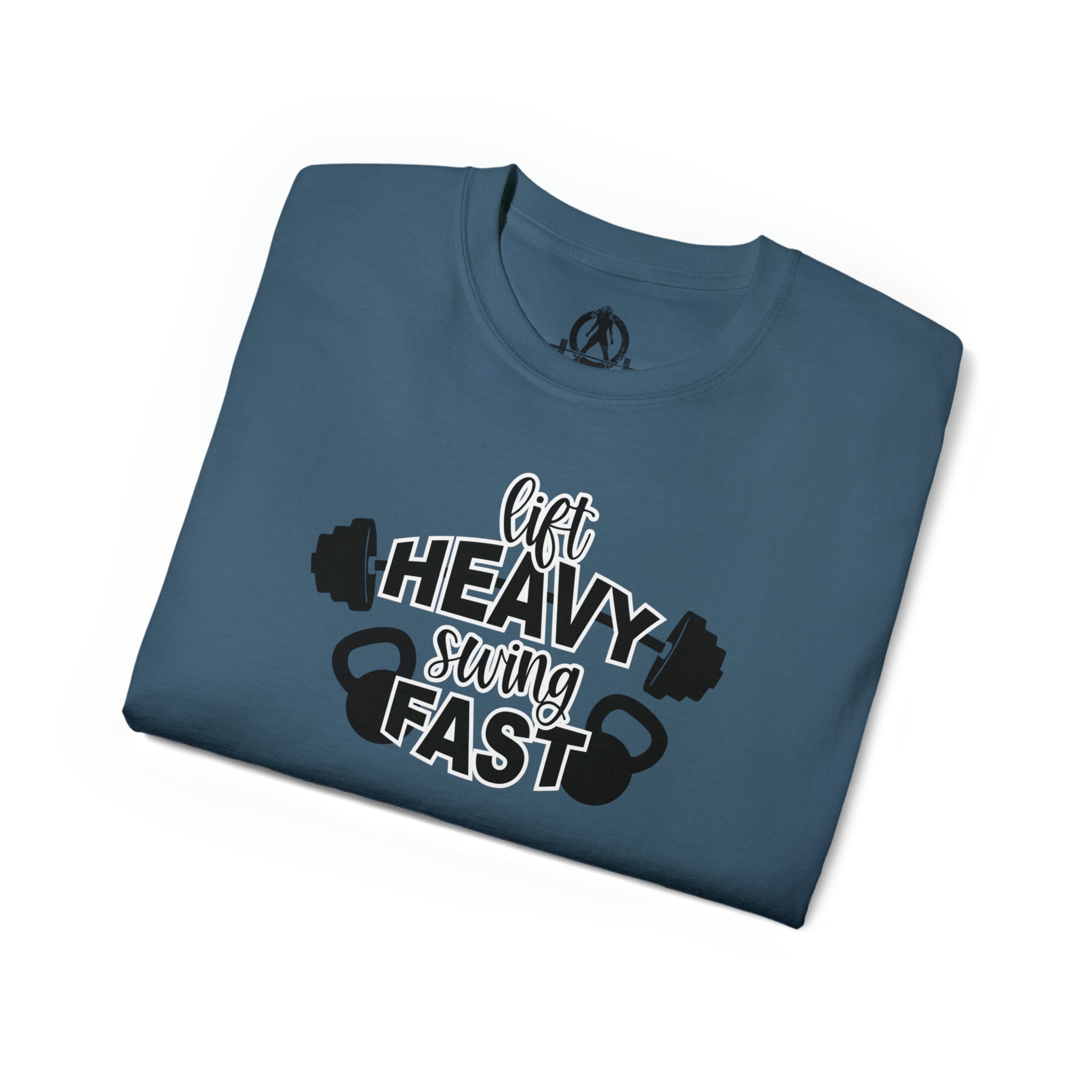 Lift Heavy Swing Fast - Unisex Ultra Cotton Tee - Black Logo