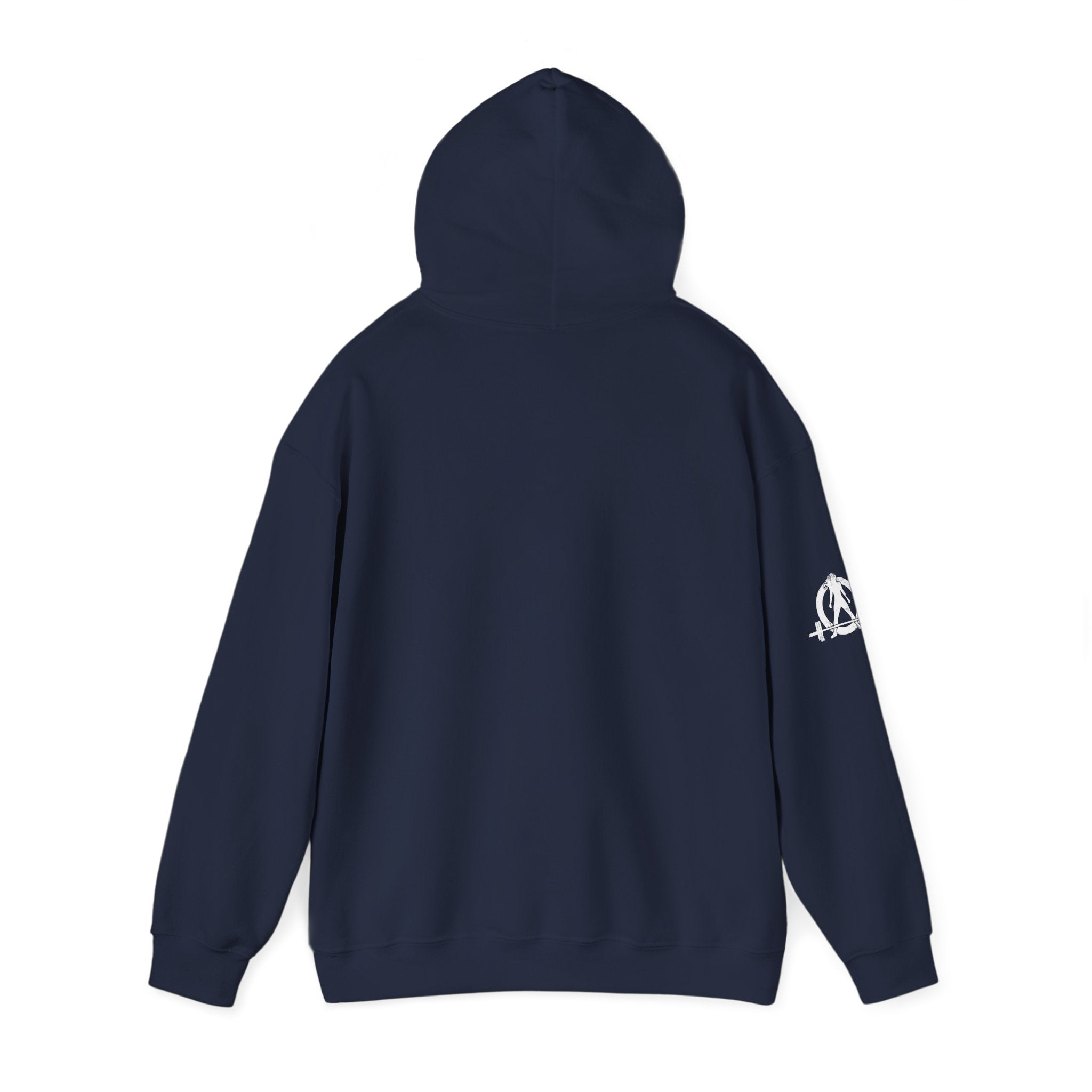 Lift Like.A Girl - Unisex Heavy Blend Hooded Sweatshirt - White Logo on Front & Right Sleeve