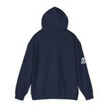 Lift Like.A Girl - Unisex Heavy Blend Hooded Sweatshirt - White Logo on Front & Right Sleeve