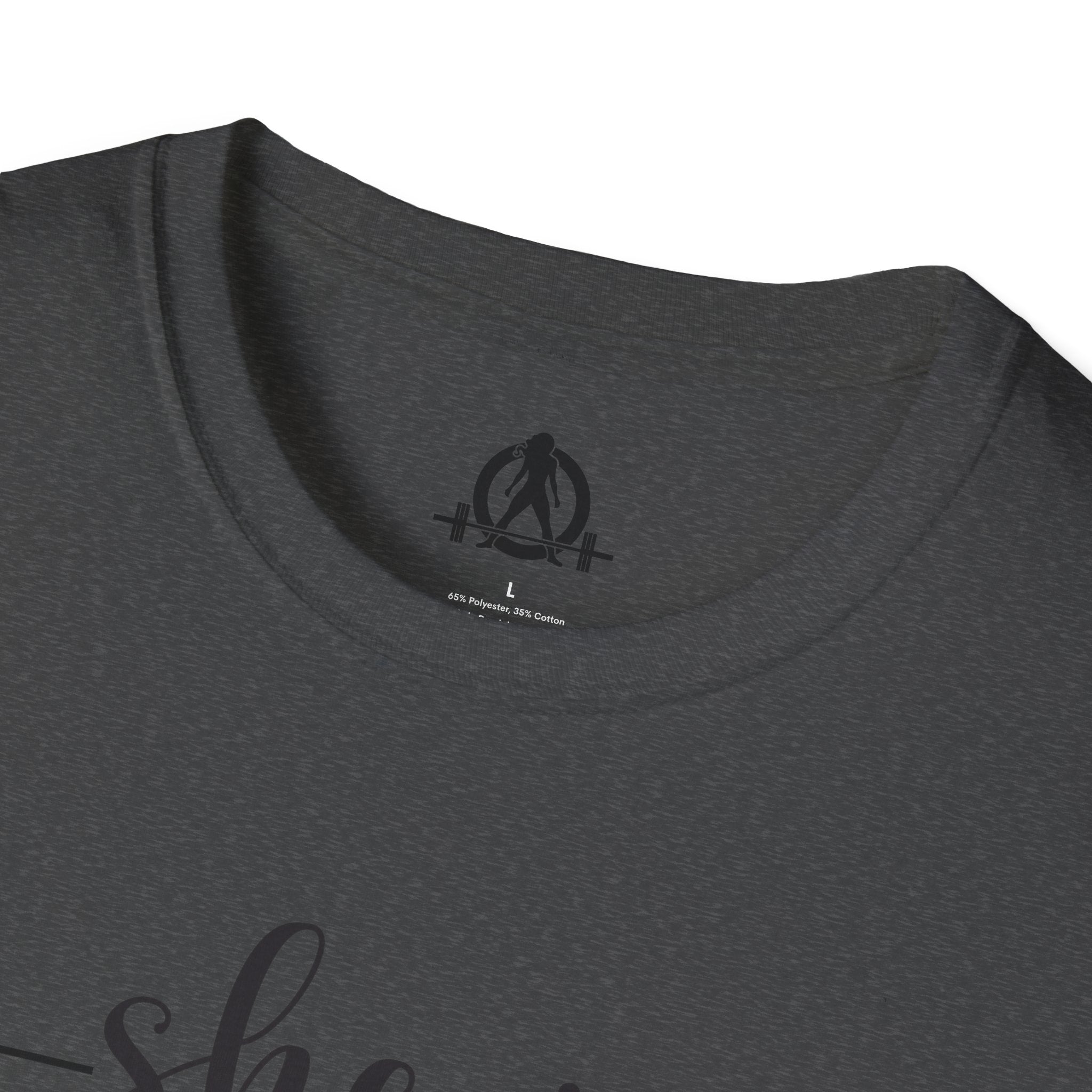 She Is STRONG - Unisex Softstyle T-Shirt - Front Black Print