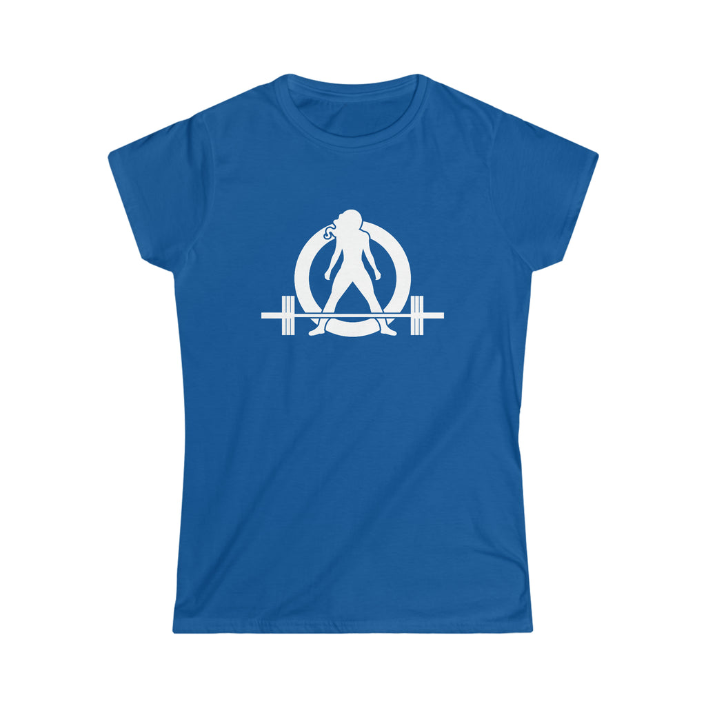 Iron Sharpens Iron - Women's Softstyle Tee - White Logo Print on Front & Back