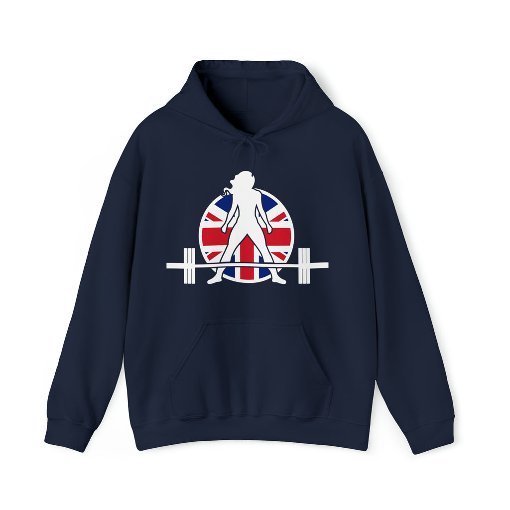 UK Logo - Unisex Heavy Blend Hooded Sweatshirt -  Plain Back