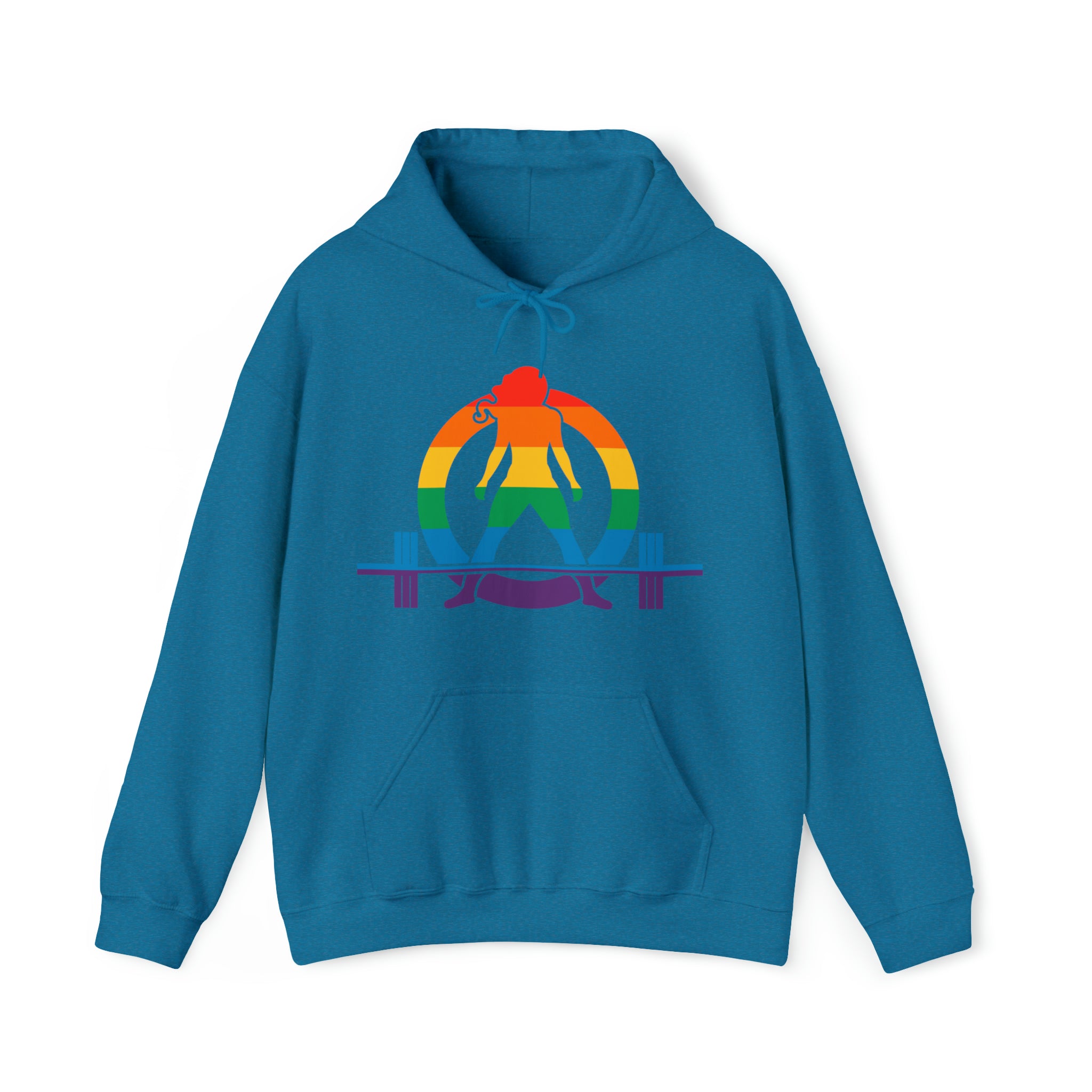 Pride Color Logo - Strong Is Beautiful - Unisex Heavy Blend Hooded Sweatshirt