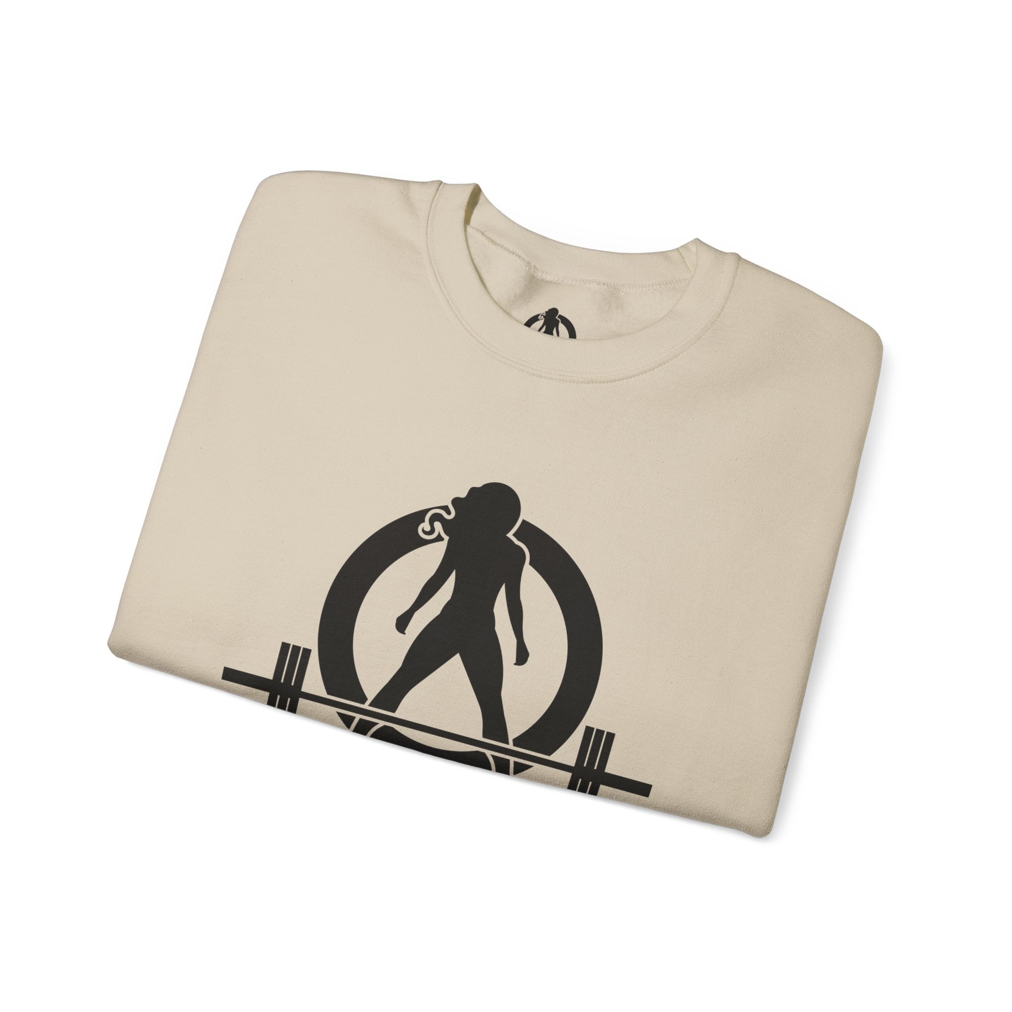 Iron Sharpens Iron - Unisex Heavy Blend™ Crewneck Sweatshirt - Front Black Logo - Front & Back Print