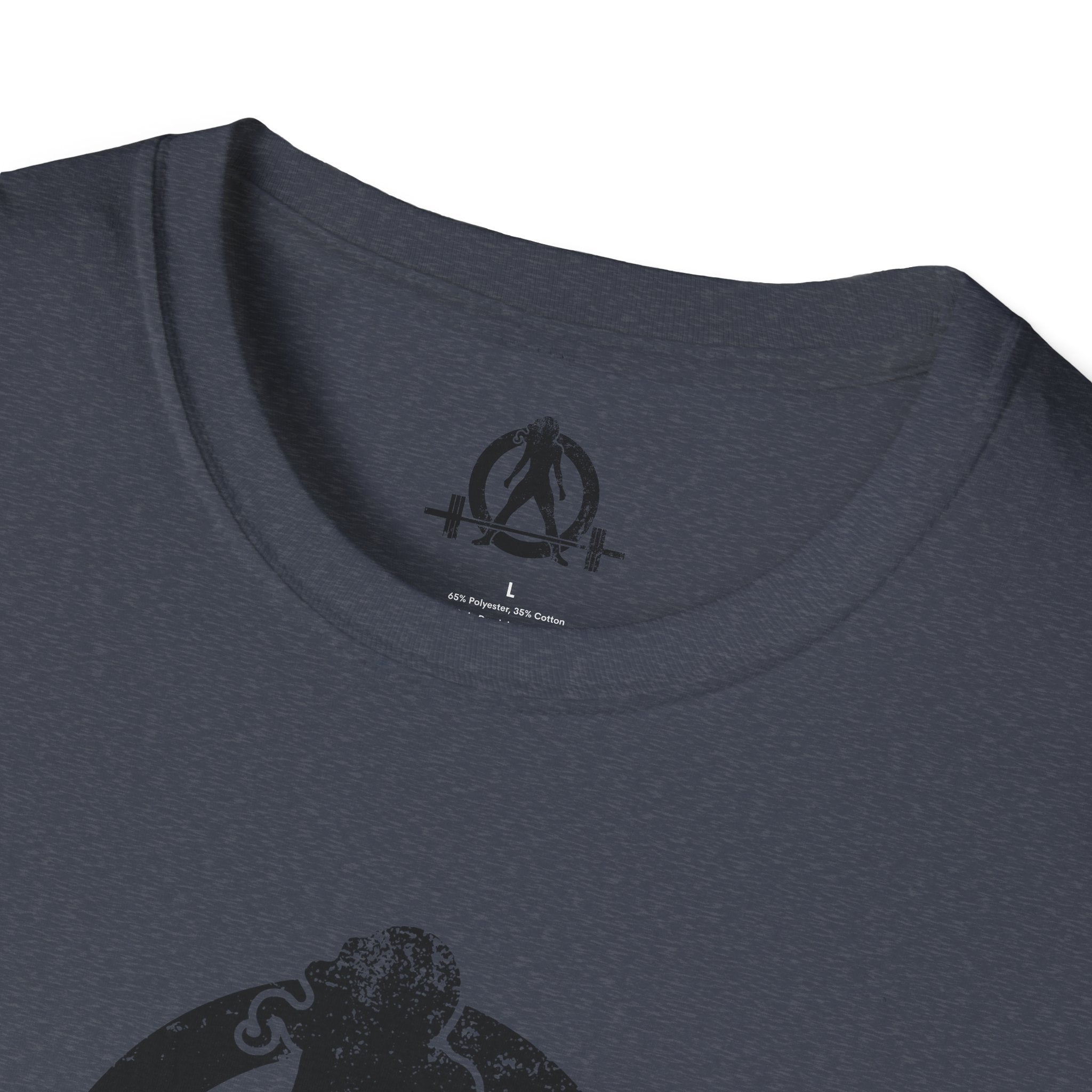 Unisex Softstyle T-Shirt - Black Distressed Logo - Plain Back (BEST SELLER)