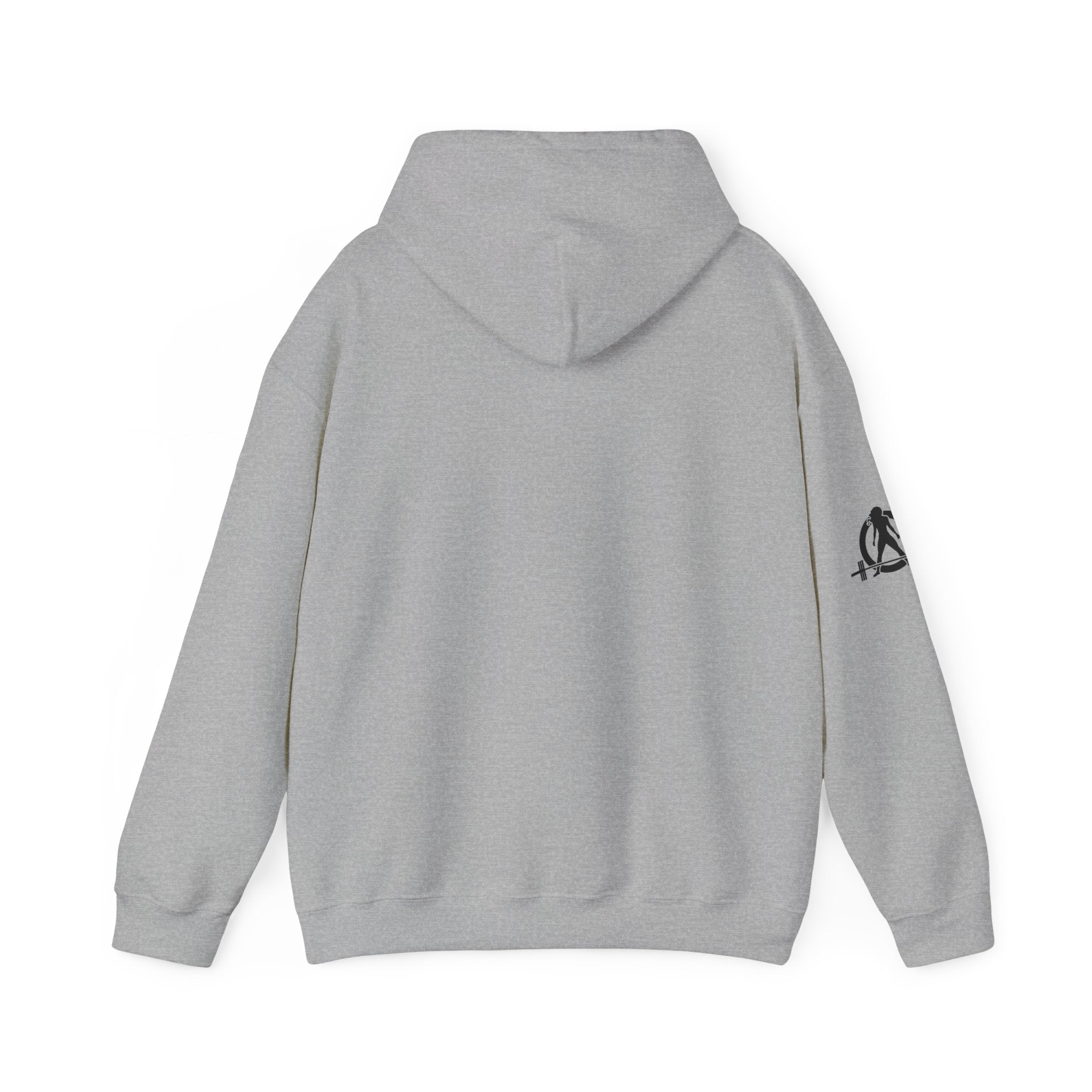 USA Barbell - Unisex Heavy Blend Hooded Sweatshirt  - Front White Logo