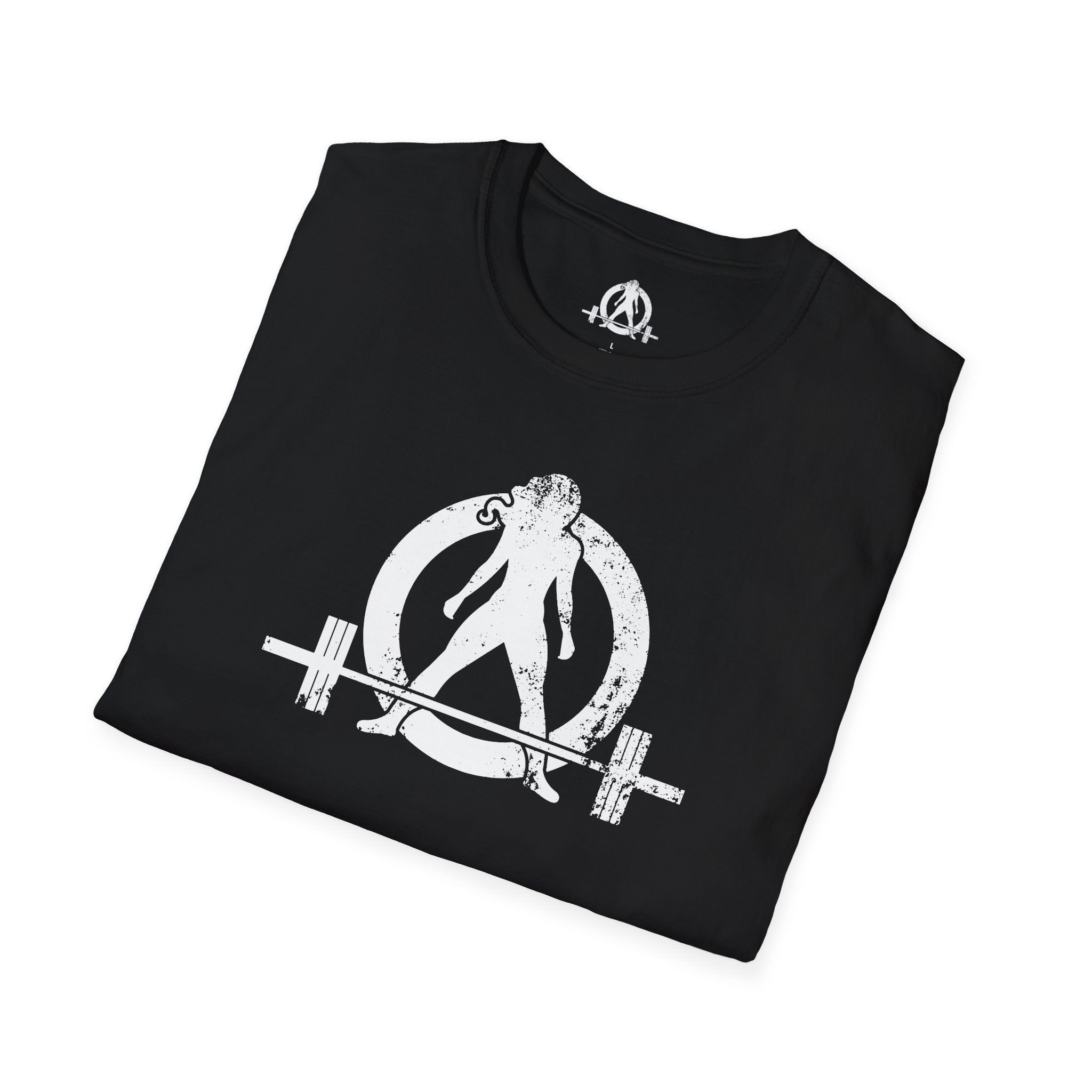 Unisex Softstyle T-Shirt - White Distressed Logo - Plain Back (BEST SELLER)
