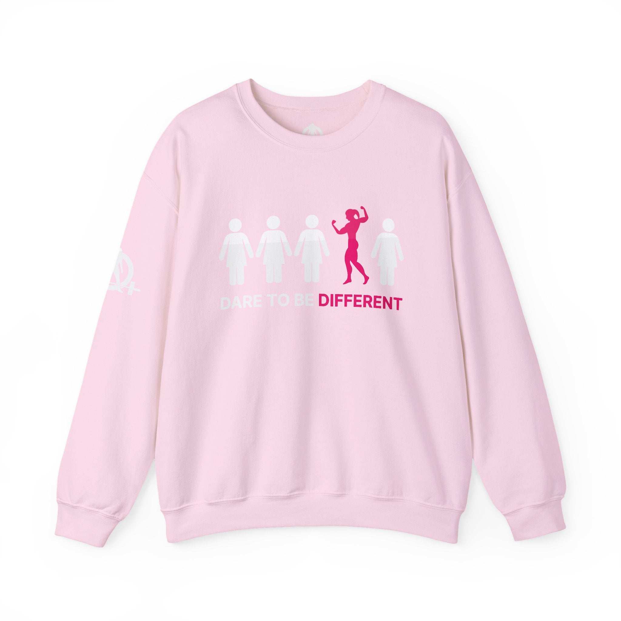 Dare To Be Different - Flex - Unisex Heavy Blend™ Crewneck Sweatshirt - Front  Logo