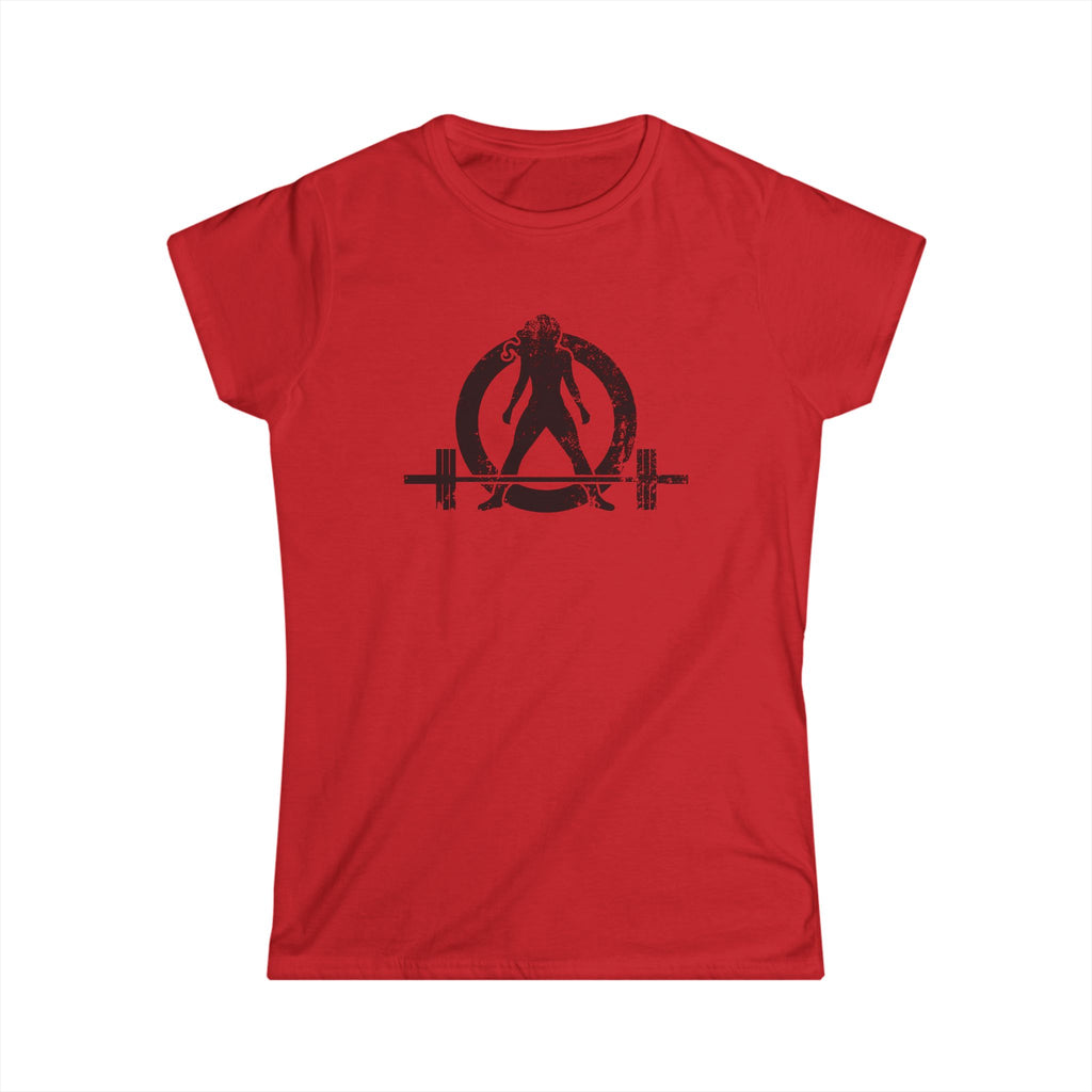 I Could Deadlift You - Women's Softstyle Tee - Black - Front & Back Logo