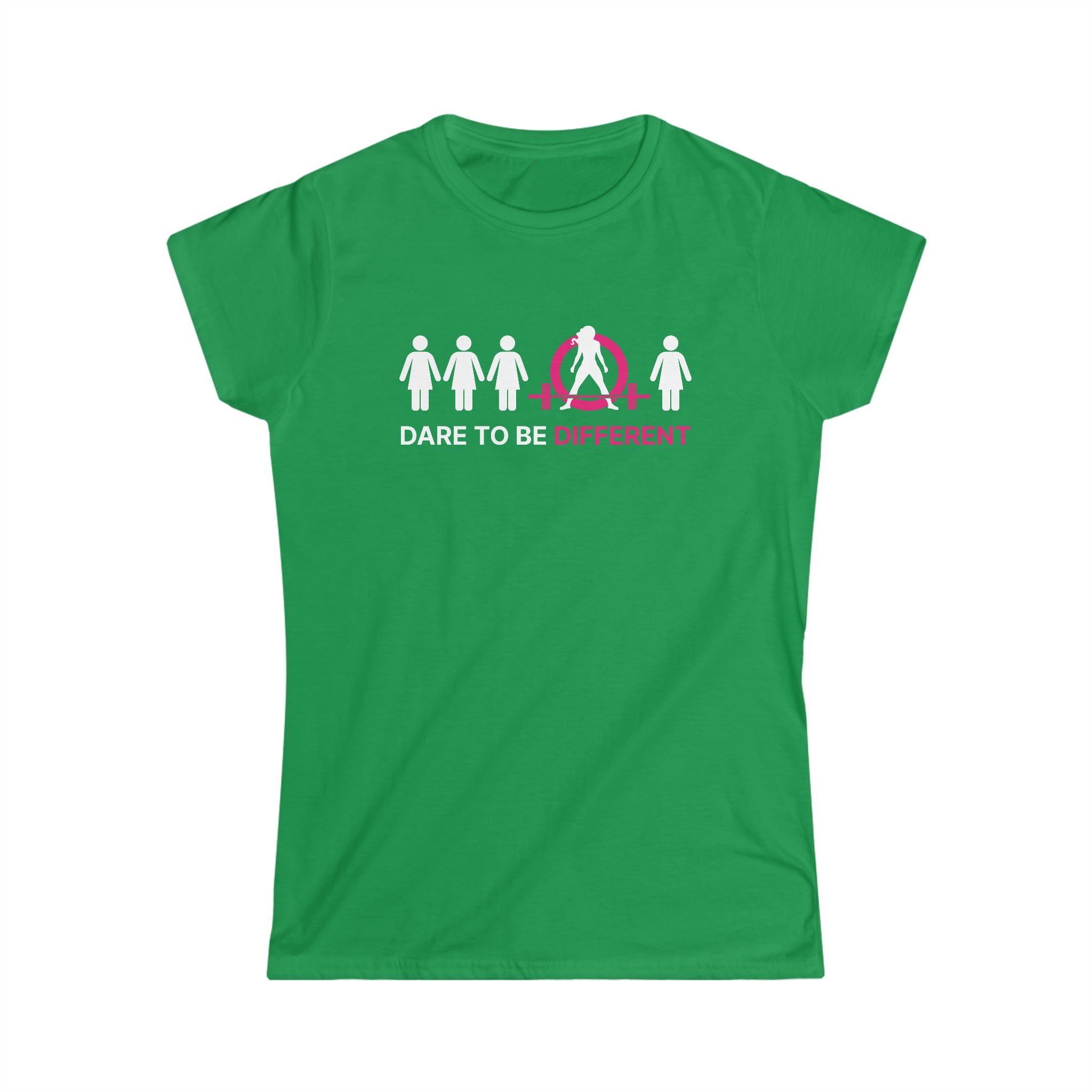 Dare To Be Different - Deadlift - Women's Softstyle Tee - Logo on Front