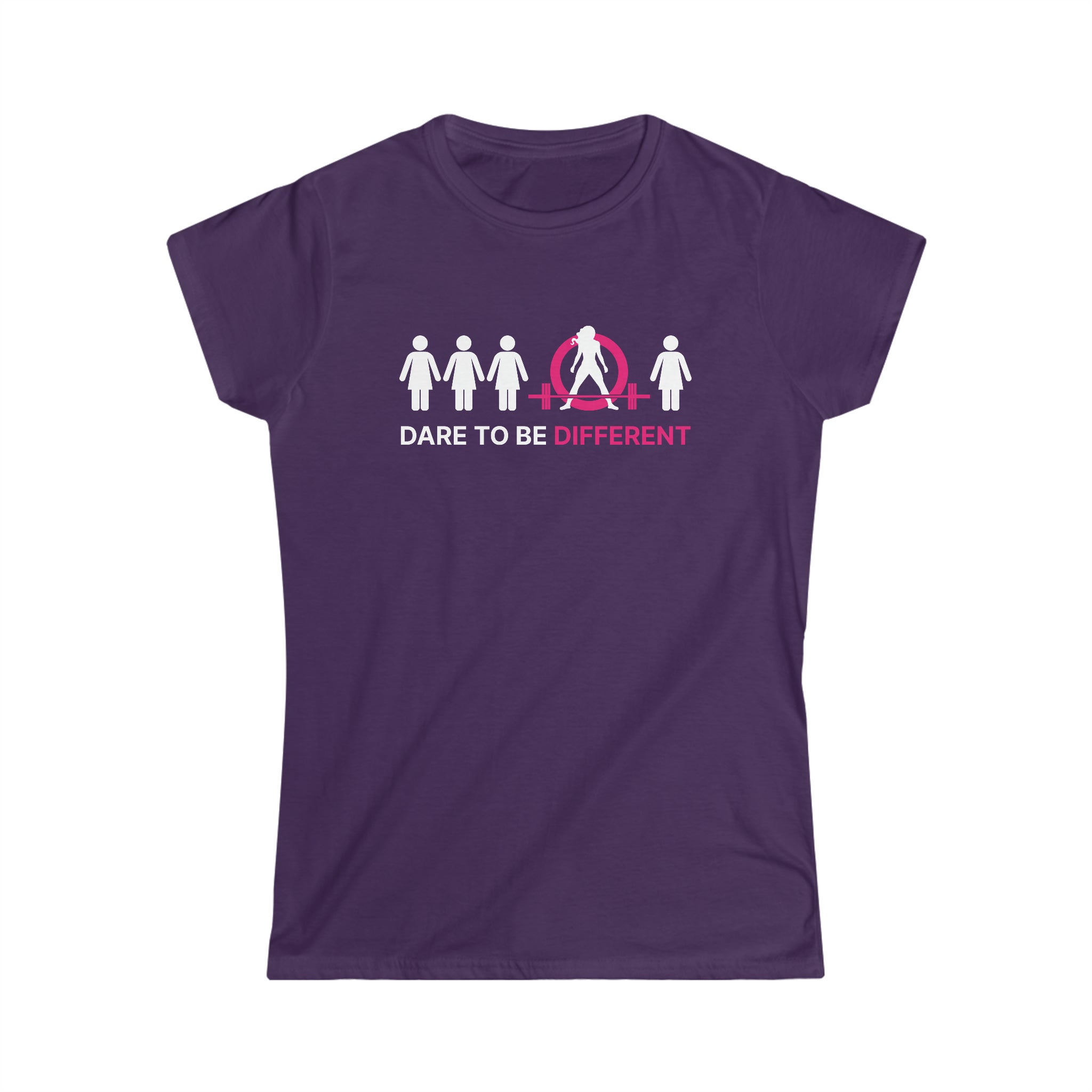 Dare To Be Different - Deadlift - Women's Softstyle Tee - Logo on Front