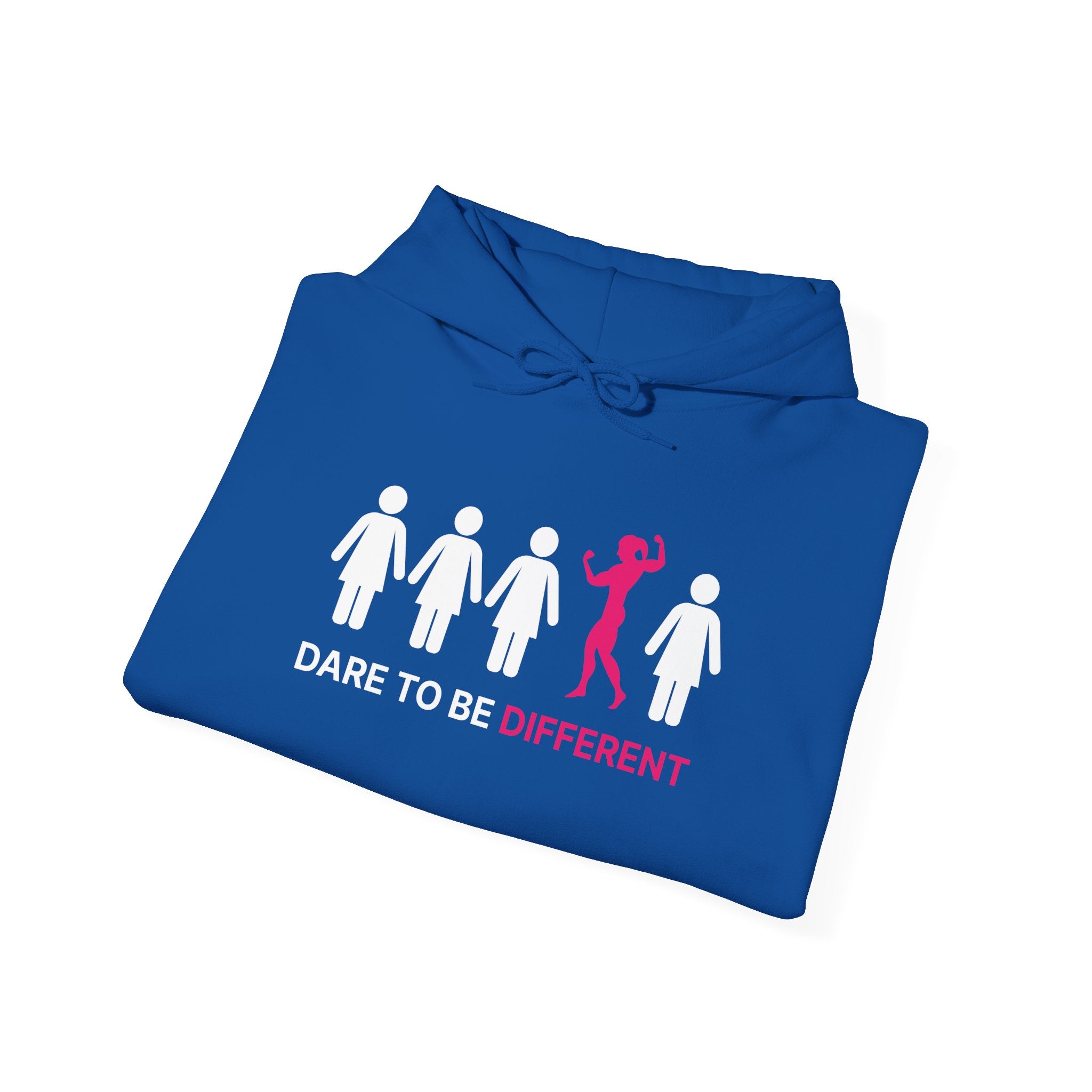 Dare To Be Different Flex - Unisex Heavy Blend Hooded Sweatshirt -  Print on Front & Back