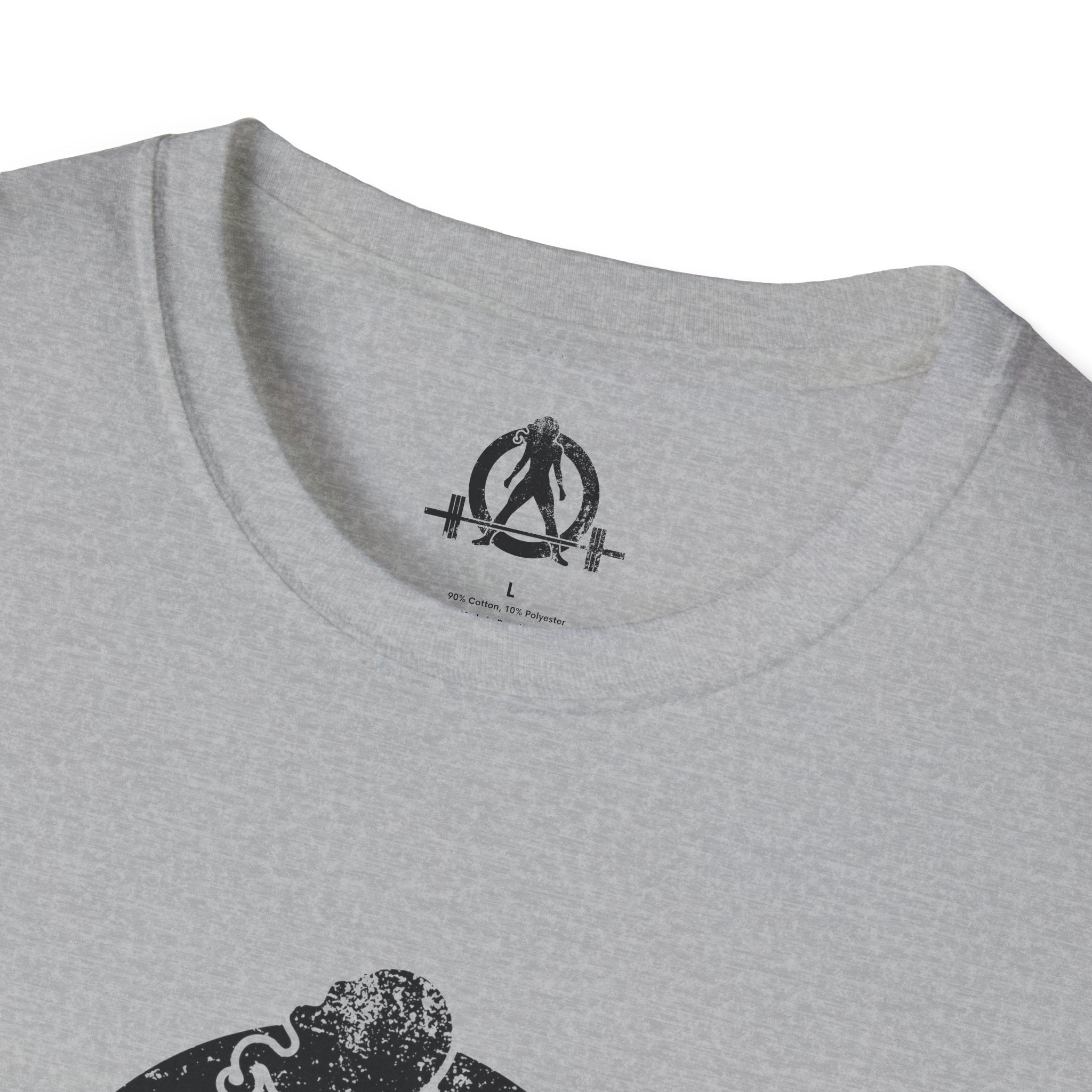Unisex Softstyle T-Shirt - Black Distressed Logo - Plain Back (BEST SELLER)