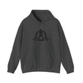 Goal Weight Strong AF – Unisex Heavy Blend™ Hooded Sweatshirt (Front & Back Black Logo) 🖤💪🔥