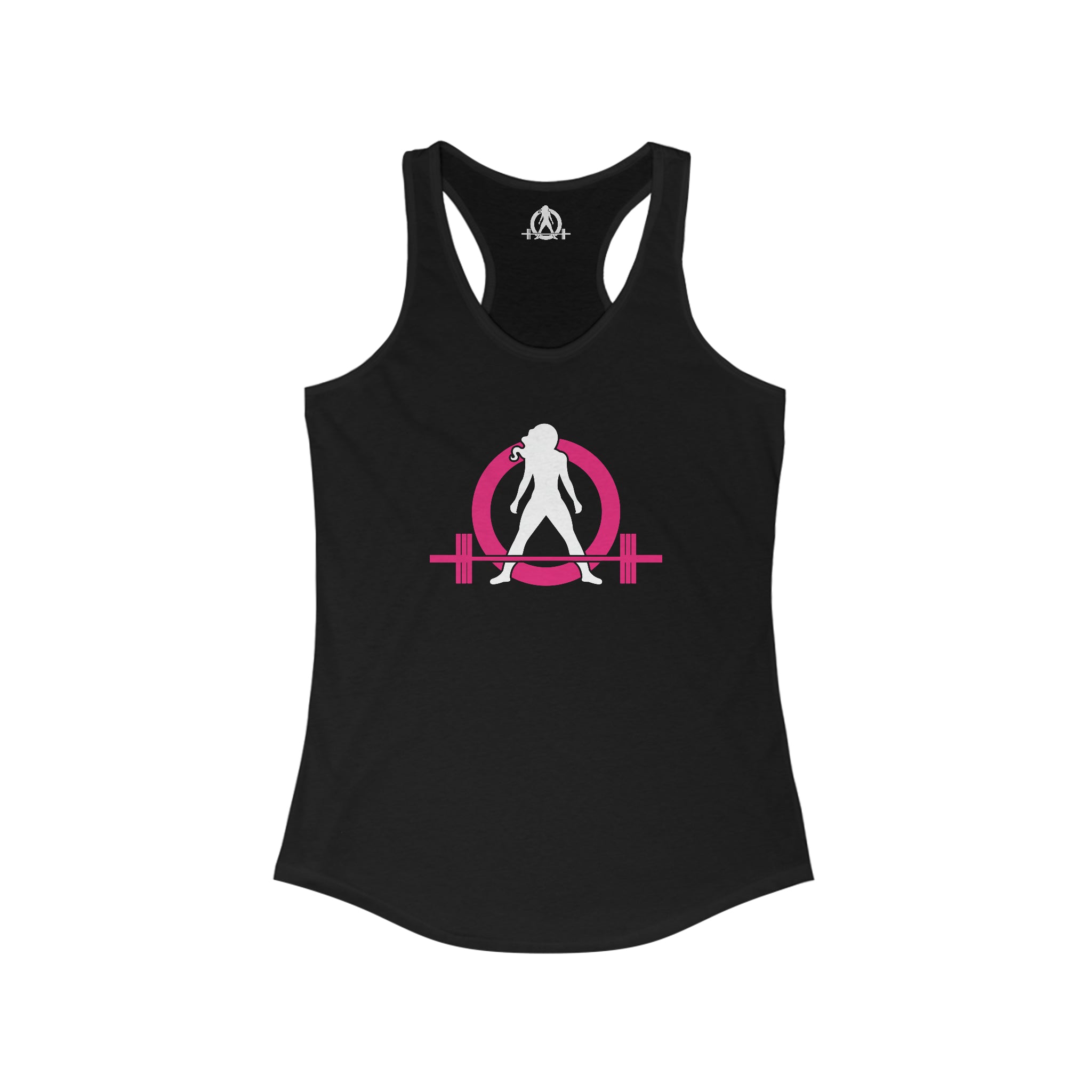 Cardio = Lift Weights Faster - Classic Color Logo - Ideal Racerback Tank - Front & Back Print
